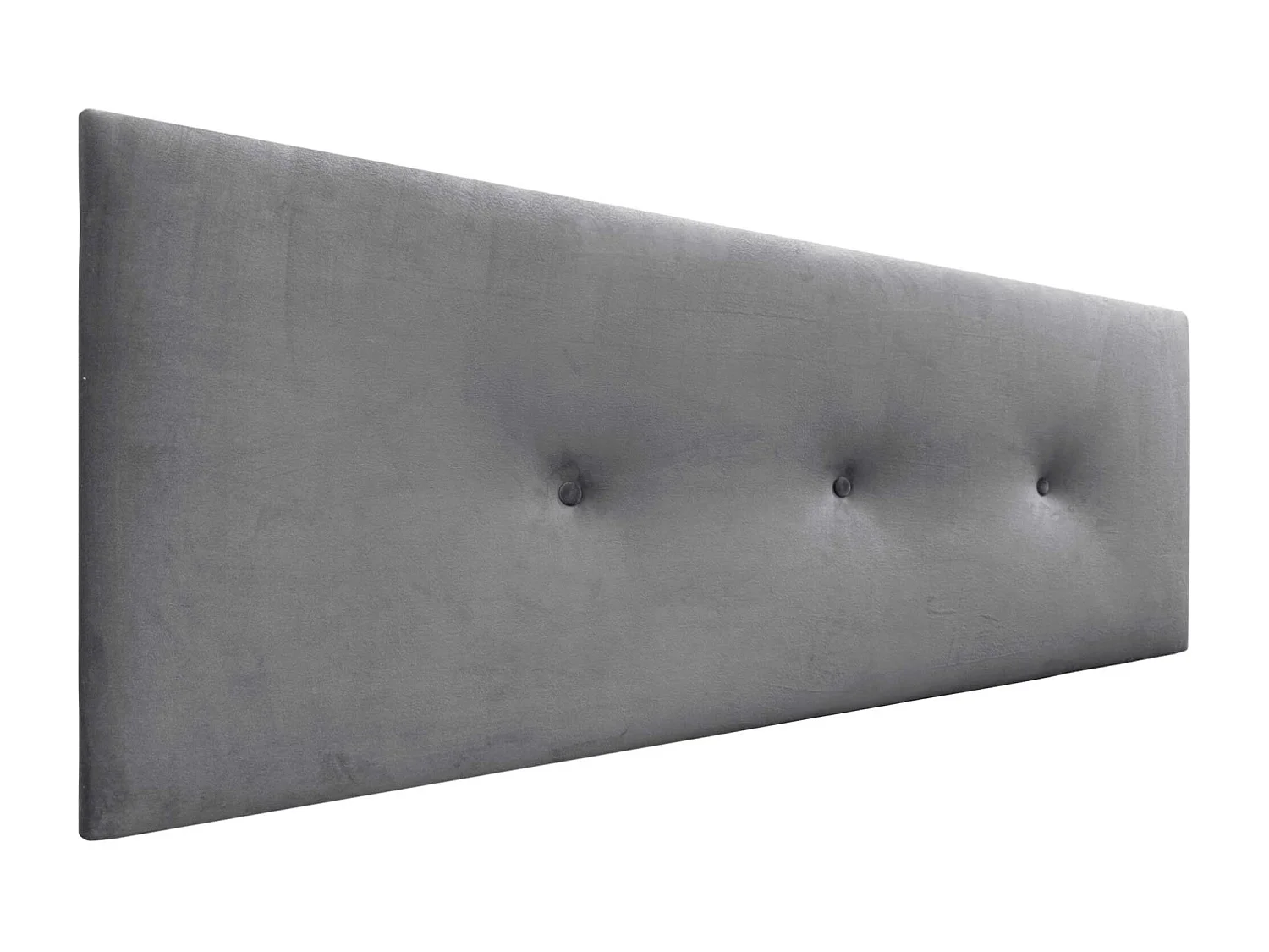 DHOME Tête de Lit Velours Lisse avec Boutons 135x60 Lits 120/135/140 - Gris Cendré