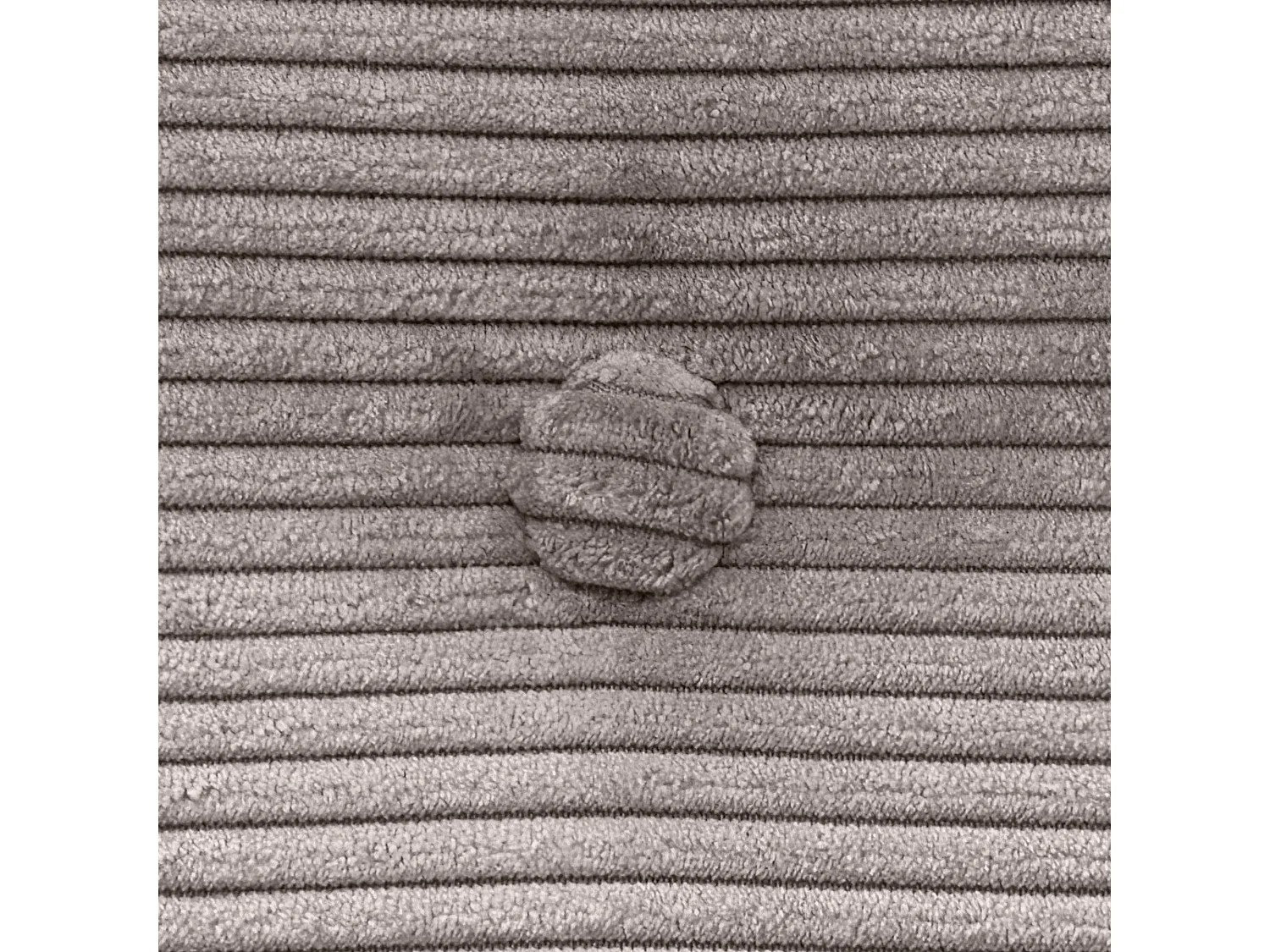 DHOME Tête de Lit Velours Côtelé Uni avec Boutons 105x115 avec Pieds de Lit 105 - Marron