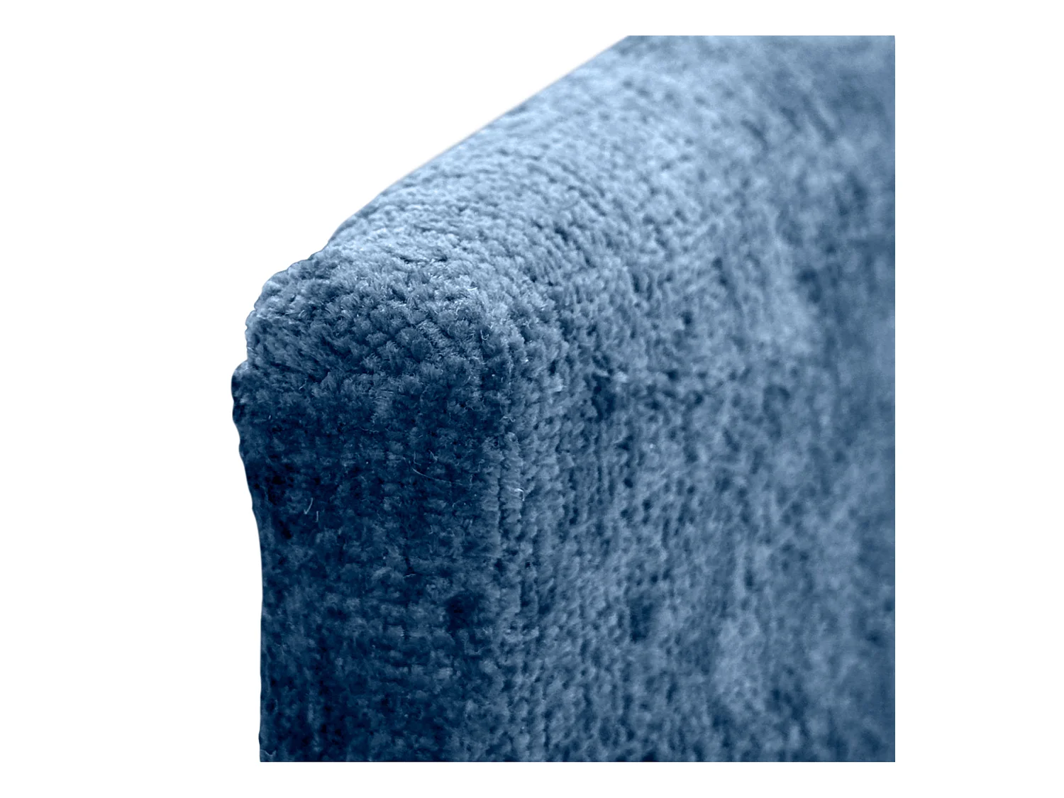 DHOME Kopfteil aus Naturwolle 105 x 105 cm mit Bettbeinen 105 – Blau