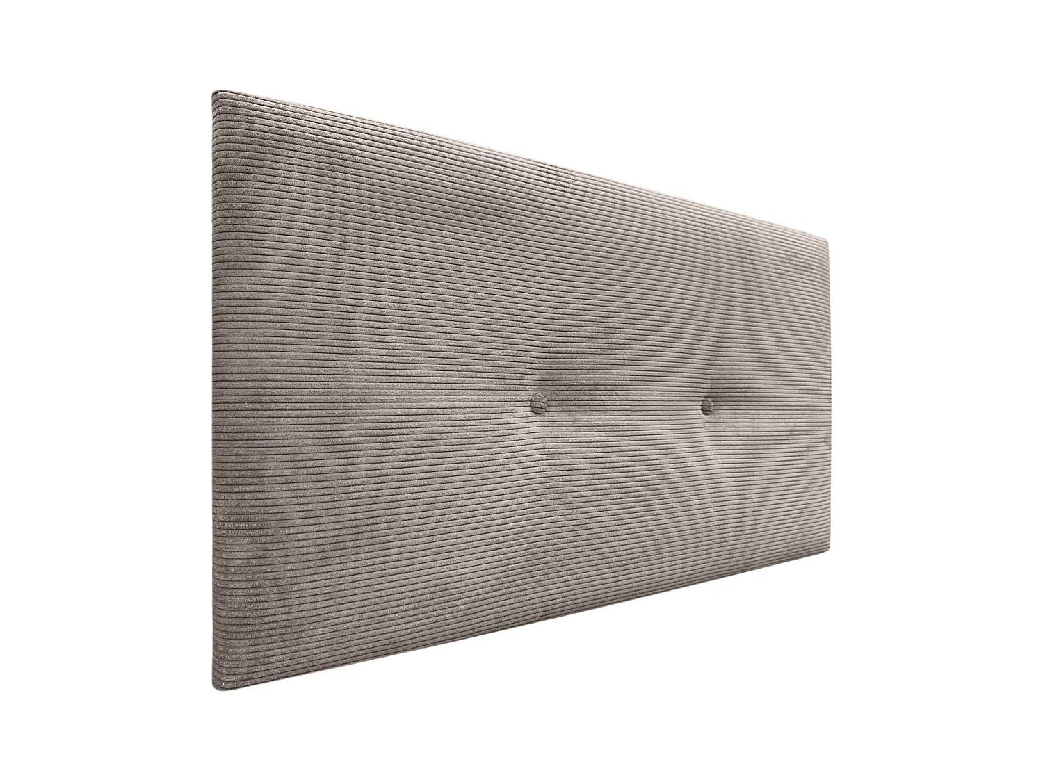 DHOME Tête de Lit Velours Côtelé Uni avec Boutons 105x50 Lits 105 - Marron