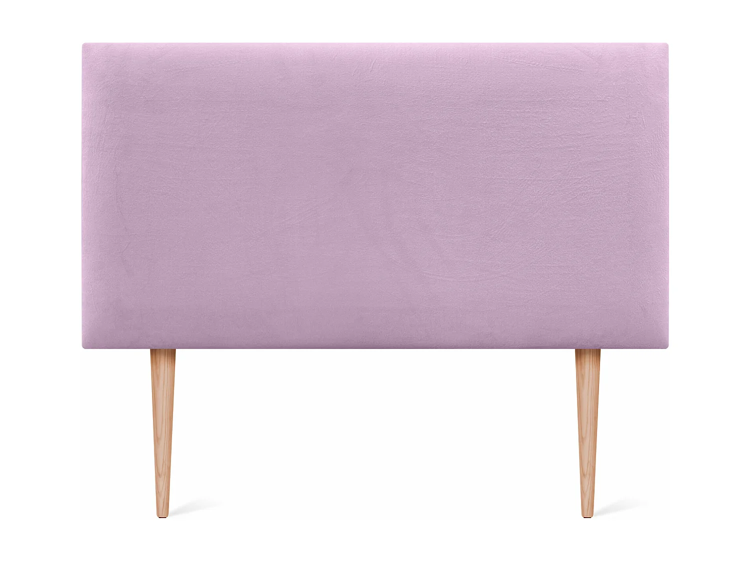 DHOME Glad fluwelen hoofdeinde 105x115 met bedpoten 105 - Roze