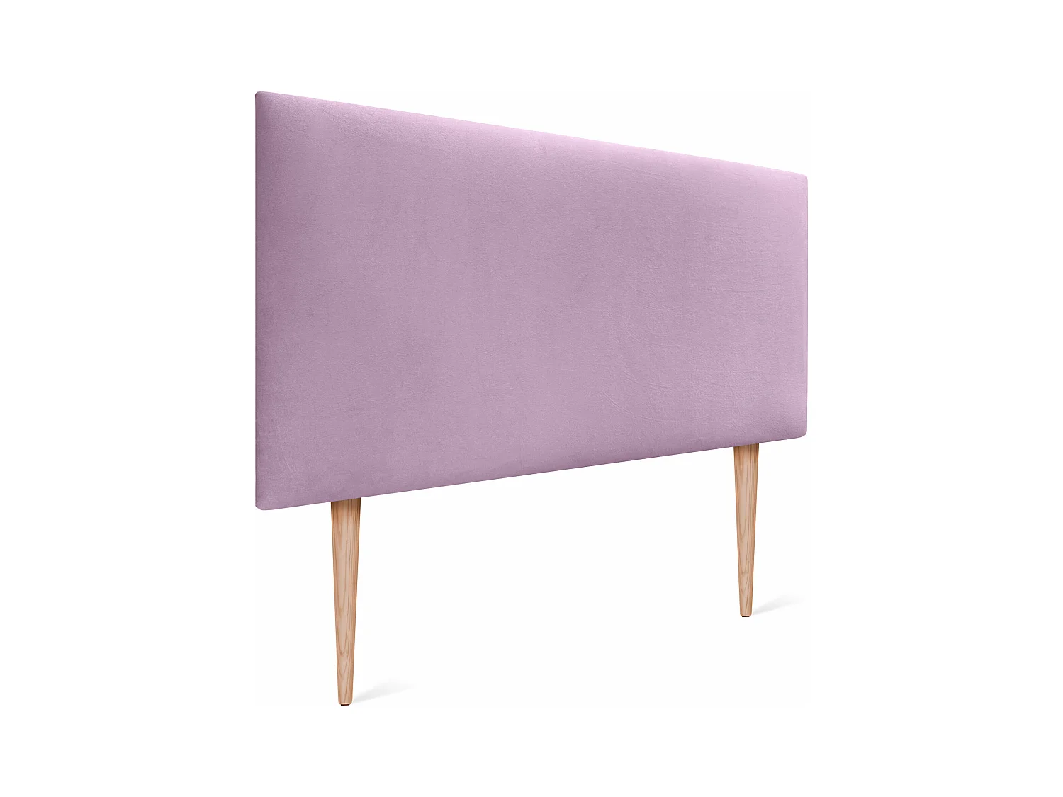 DHOME Testiera in velluto liscio 105x115 con gambe letto 105 - Rosa