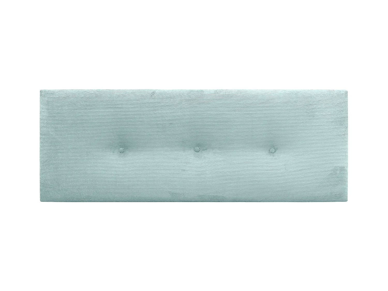 DHOME Cabecero de Pana Liso con Botones 145x50 Camas 120/135/140 - Verde Agua