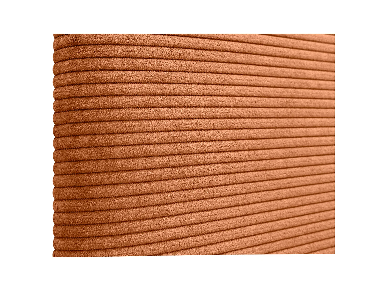 DHOME Tête de Lit Velours Côtelé Uni avec Boutons 80x105 avec Pieds de Lit 80/90 - Orange