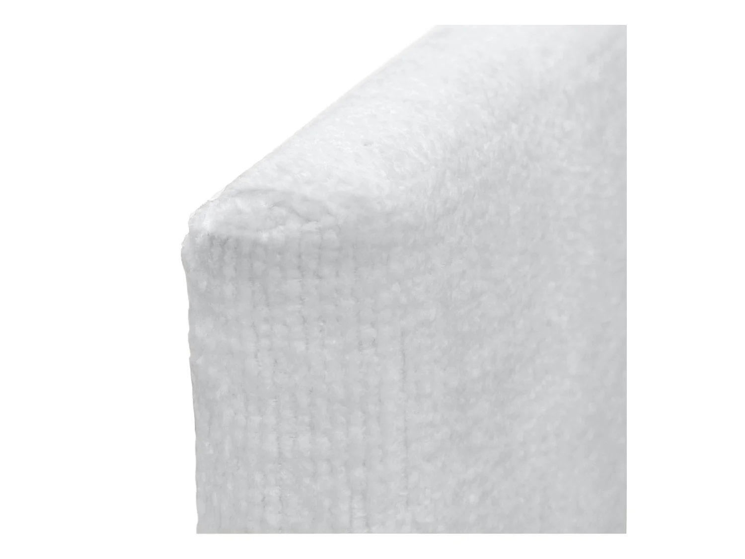 DHOME Cabeceira de Lã Natural 135x105cm com Pernas de Cama 120/135 - Branco