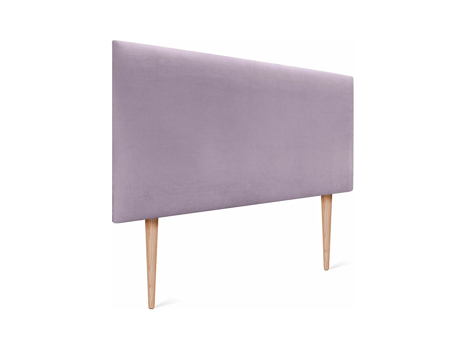 DHOME Tête de Lit Velours Lisse 80x105 avec Pieds de Lit 80/90 - Saumon