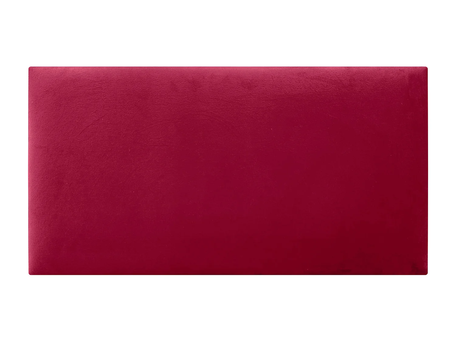 DHOME Tête de Lit Velours Lisse 80x50 Lits 80/90 - Rouge
