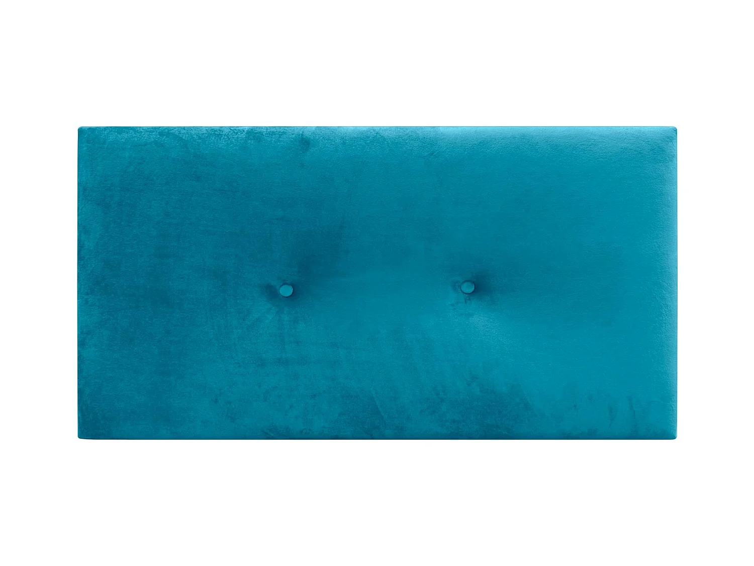 DHOME Kopfteil aus glattem Samt mit Knöpfen, 95 x 60 cm, Betten 80/90 – Hellblau