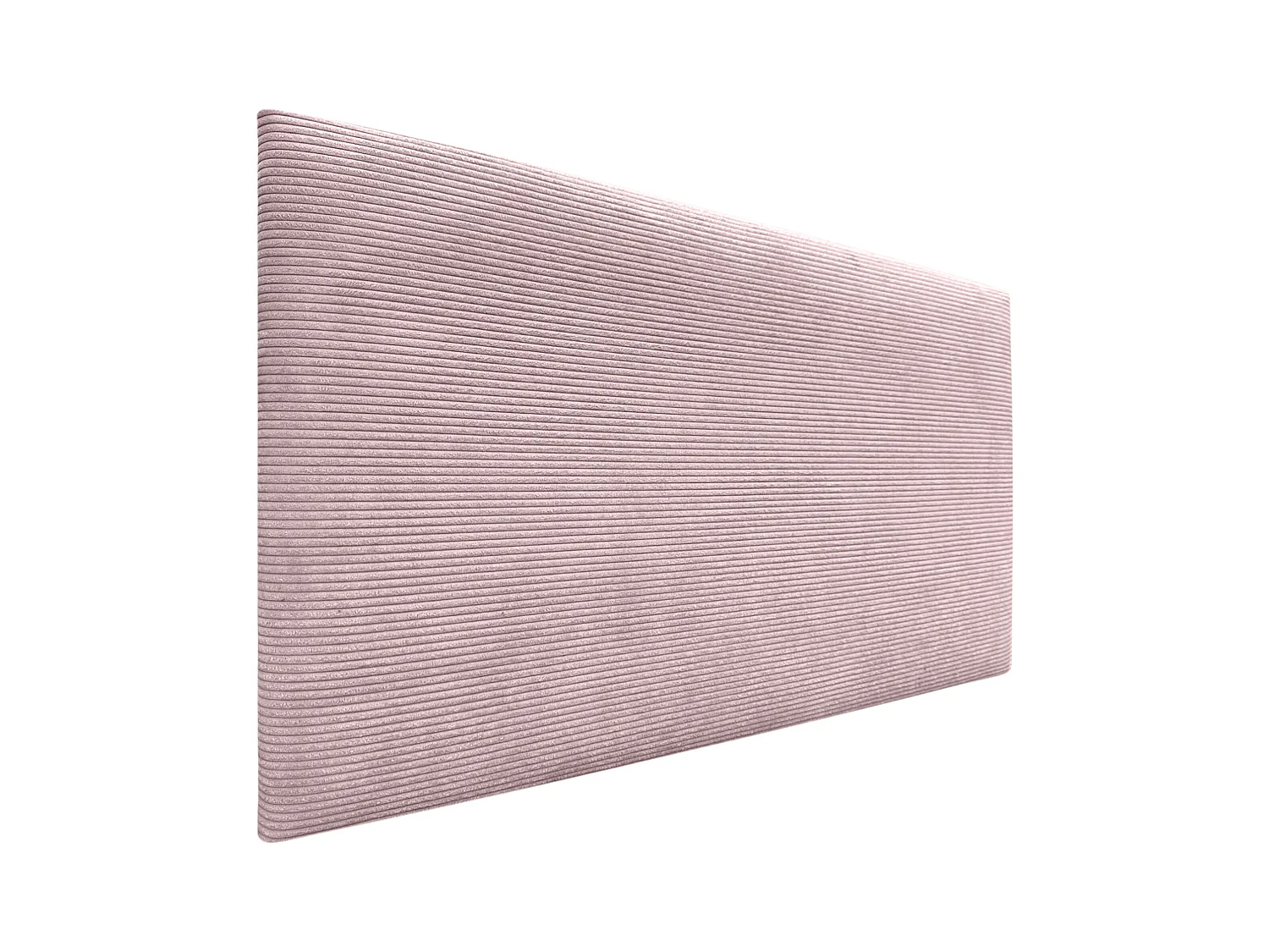 DHOME Plain Cord-Kopfteil 95x50 für 80/90-Betten – Blassrosa