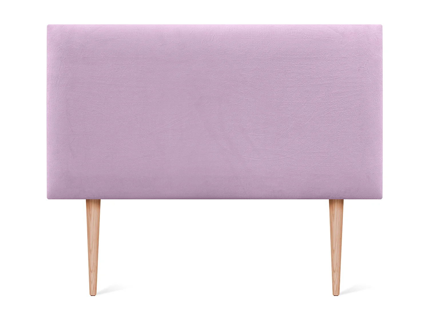 DHOME Testiera in velluto liscio 110x105 con Gambe letto 105 - Rosa