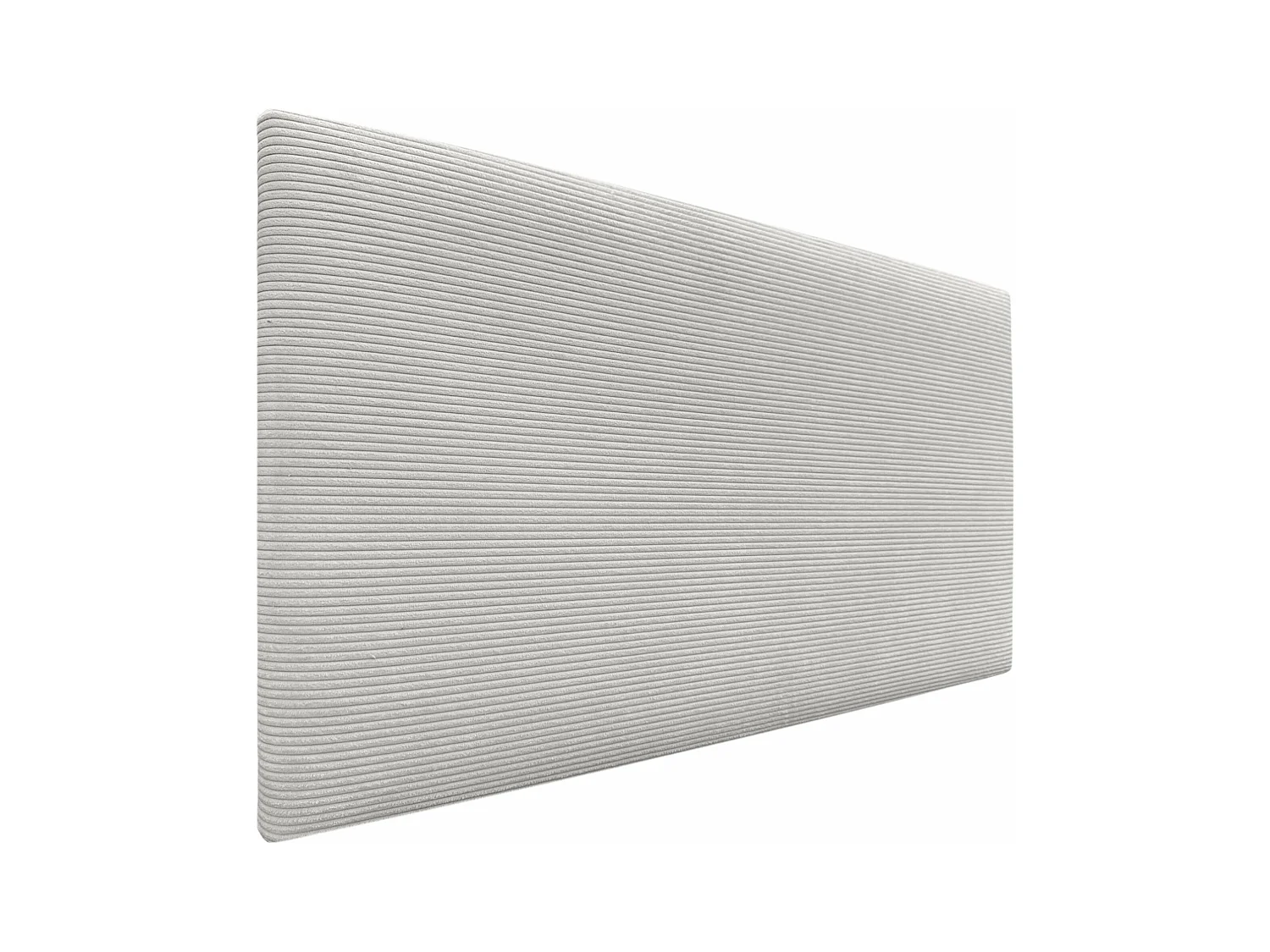 DHOME Tête de Lit Velours Côtelé Uni 110x50 Lits 105 - Blanc Os