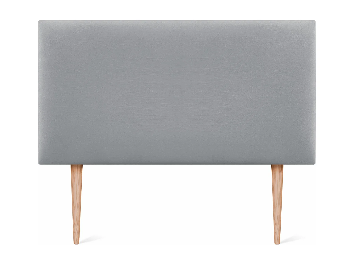 DHOME Tête de Lit Velours Lisse 80x105 avec Pieds de Lit 80/90 - Gris Clair