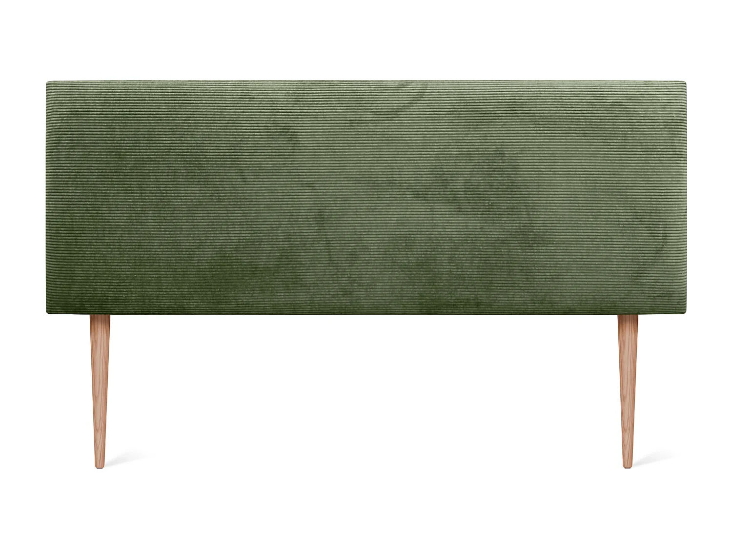 DHOME Cabecero de Pana Liso 135x115 con Patas Camas 120/135/140 - Verde Selva