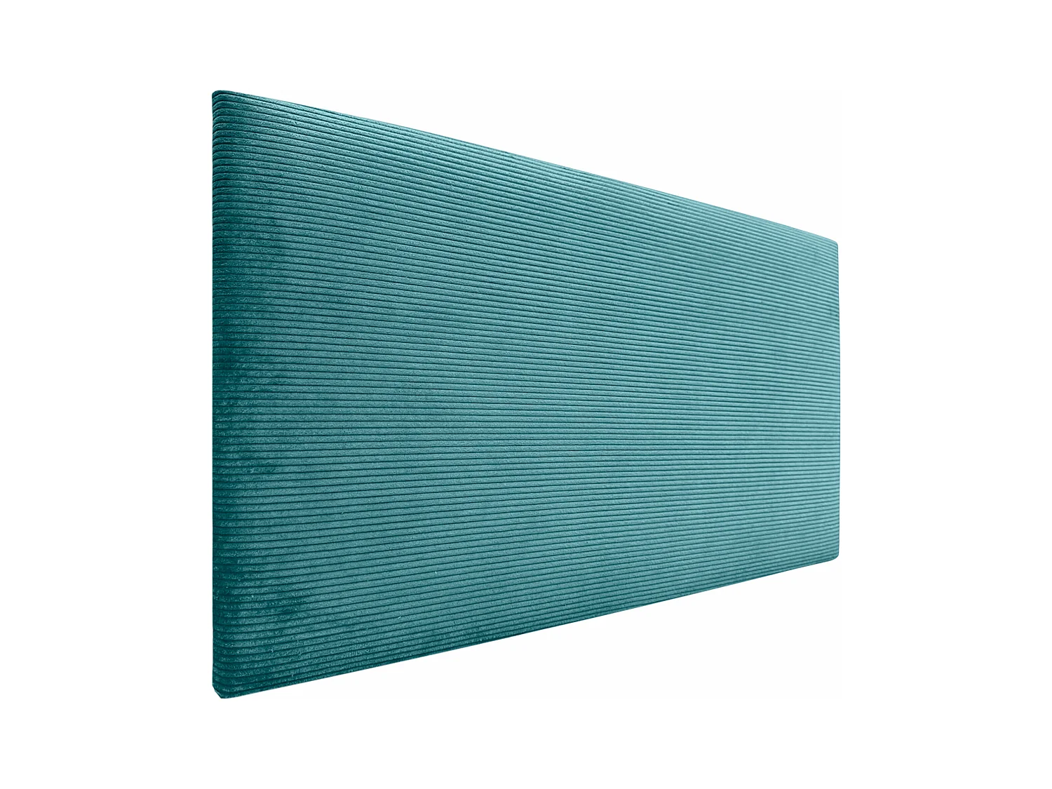 DHOME Tête de Lit Velours Côtelé Uni 110x60 Lits 105 - Turquoise