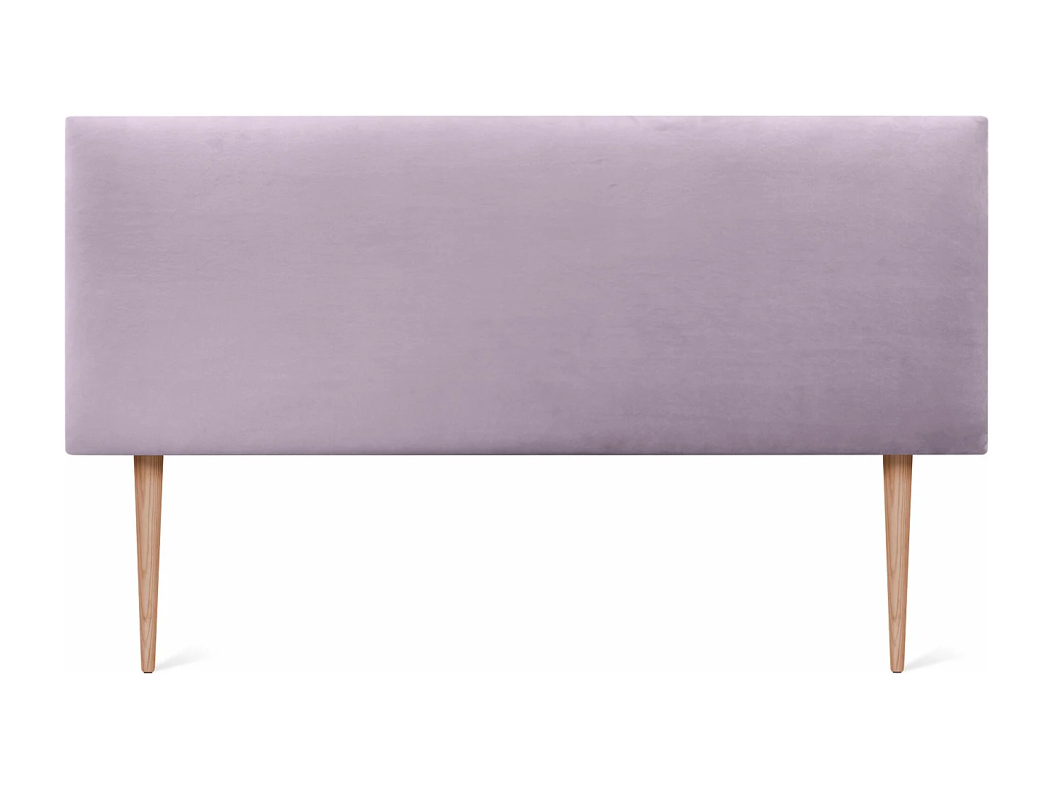 DHOME Tête de Lit Velours Lisse 135x105 avec Pieds de Lit 120/135/140 - Saumon