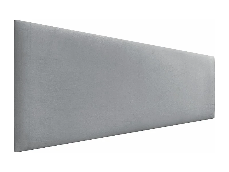 DHOME Kopfteil aus glattem Samt, 160 x 50, Betten 150/160 – Hellgrau