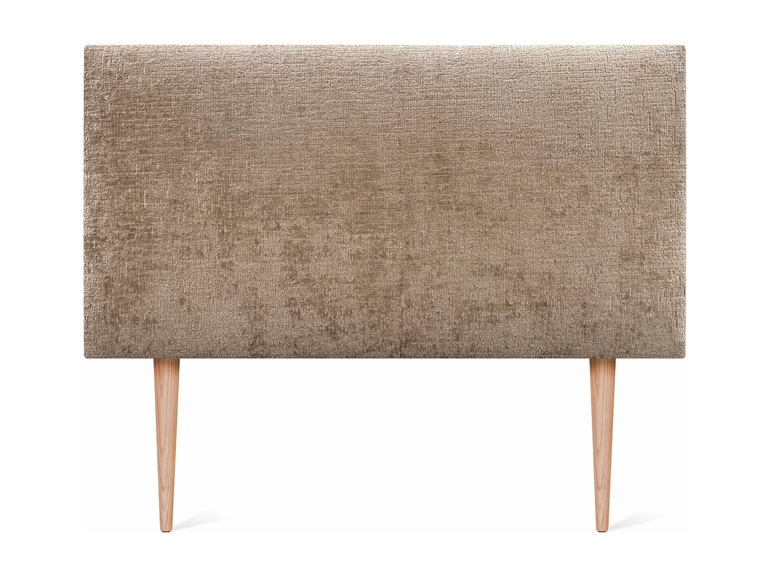 DHOME Hoofdbord van natuurlijke wol 90x105cm met bedpoten 80/90 - Bruin