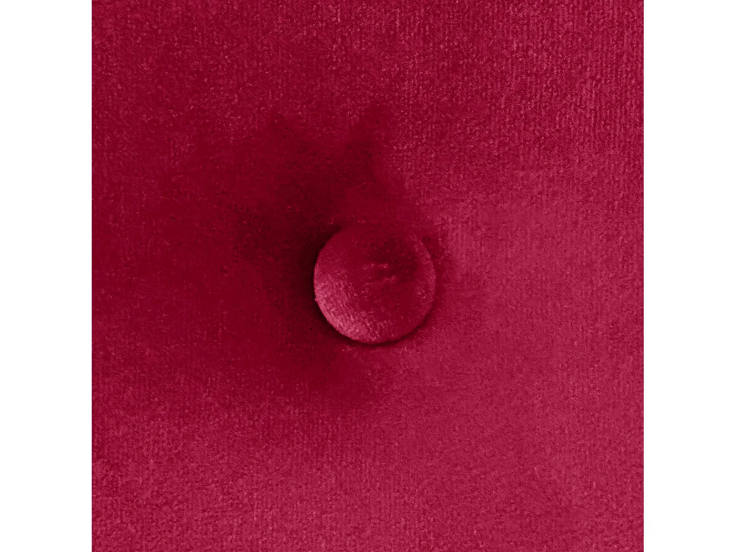 DHOME Tête de Lit Velours Lisse avec Boutons 105x115 avec Pieds de Lit 105 - Rouge