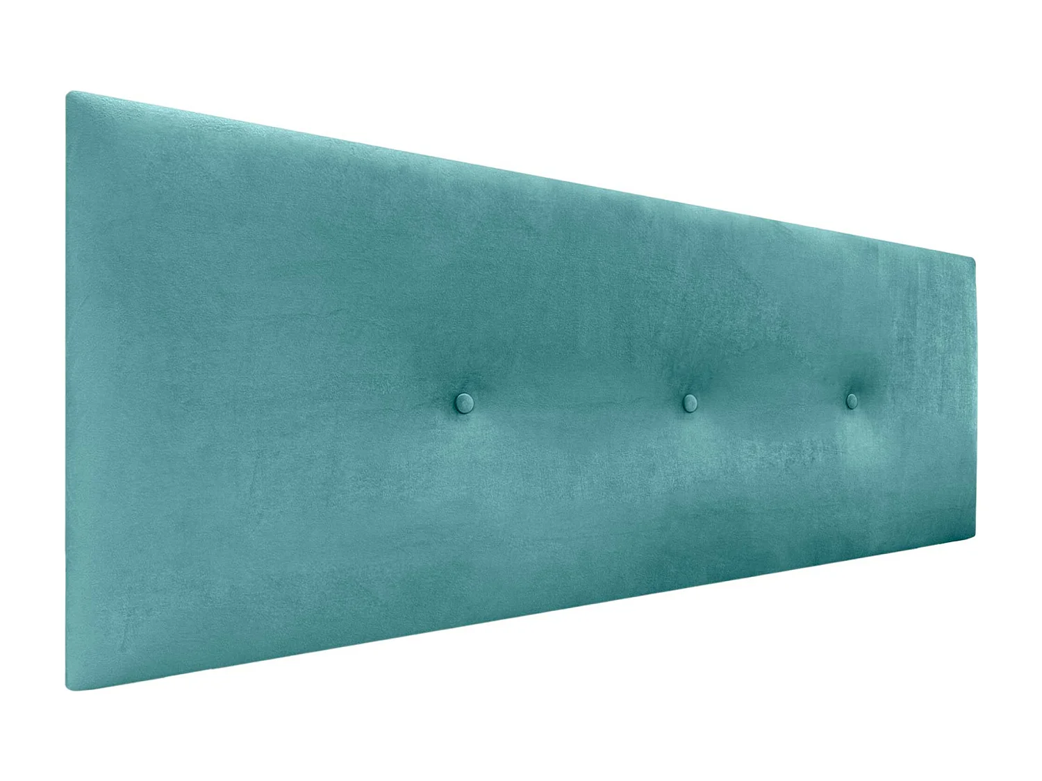 DHOME Tête de Lit Velours Lisse avec Boutons 160x60 Lits 150/160 - Turquoise