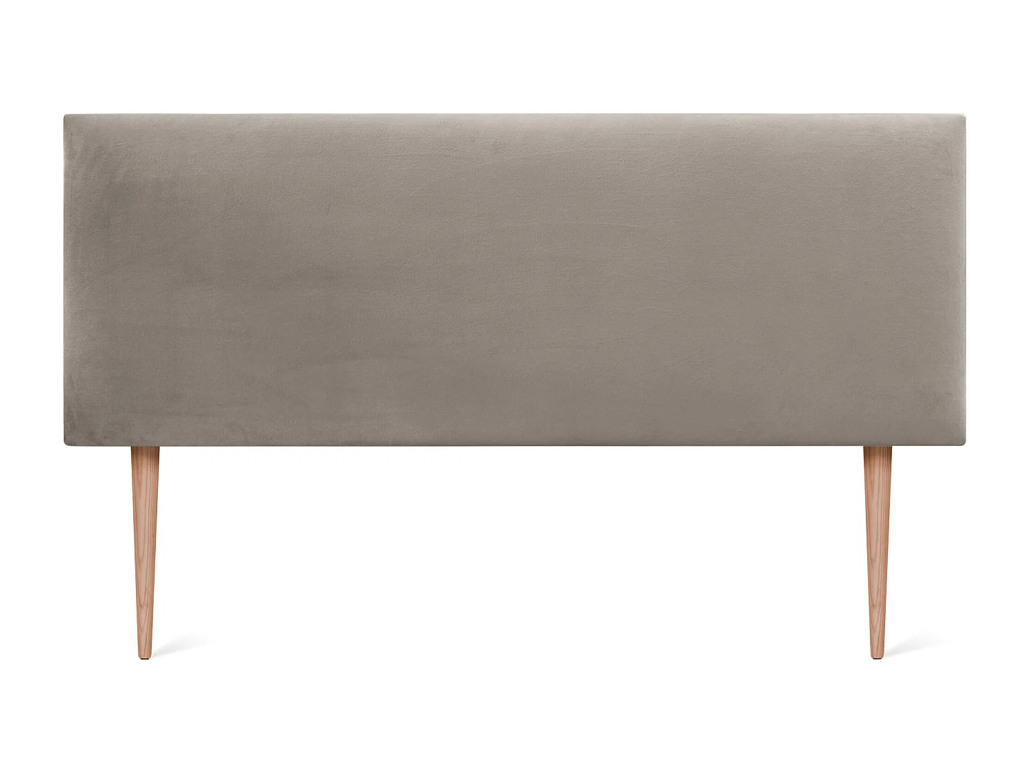 DHOME Tête de Lit Velours Lisse 150x105 avec Pieds de Lit 150/160 - Marron