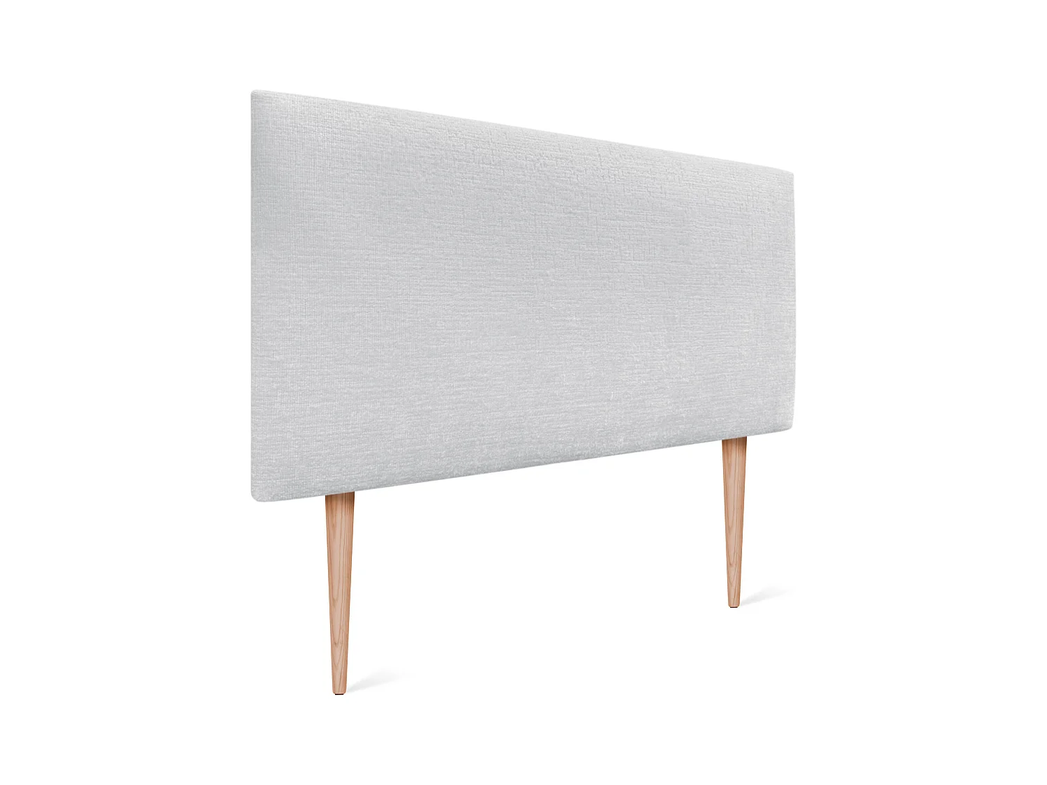 DHOME Tête de Lit Laine Naturelle 105x105cm avec Pieds de Lit 105 - Blanc