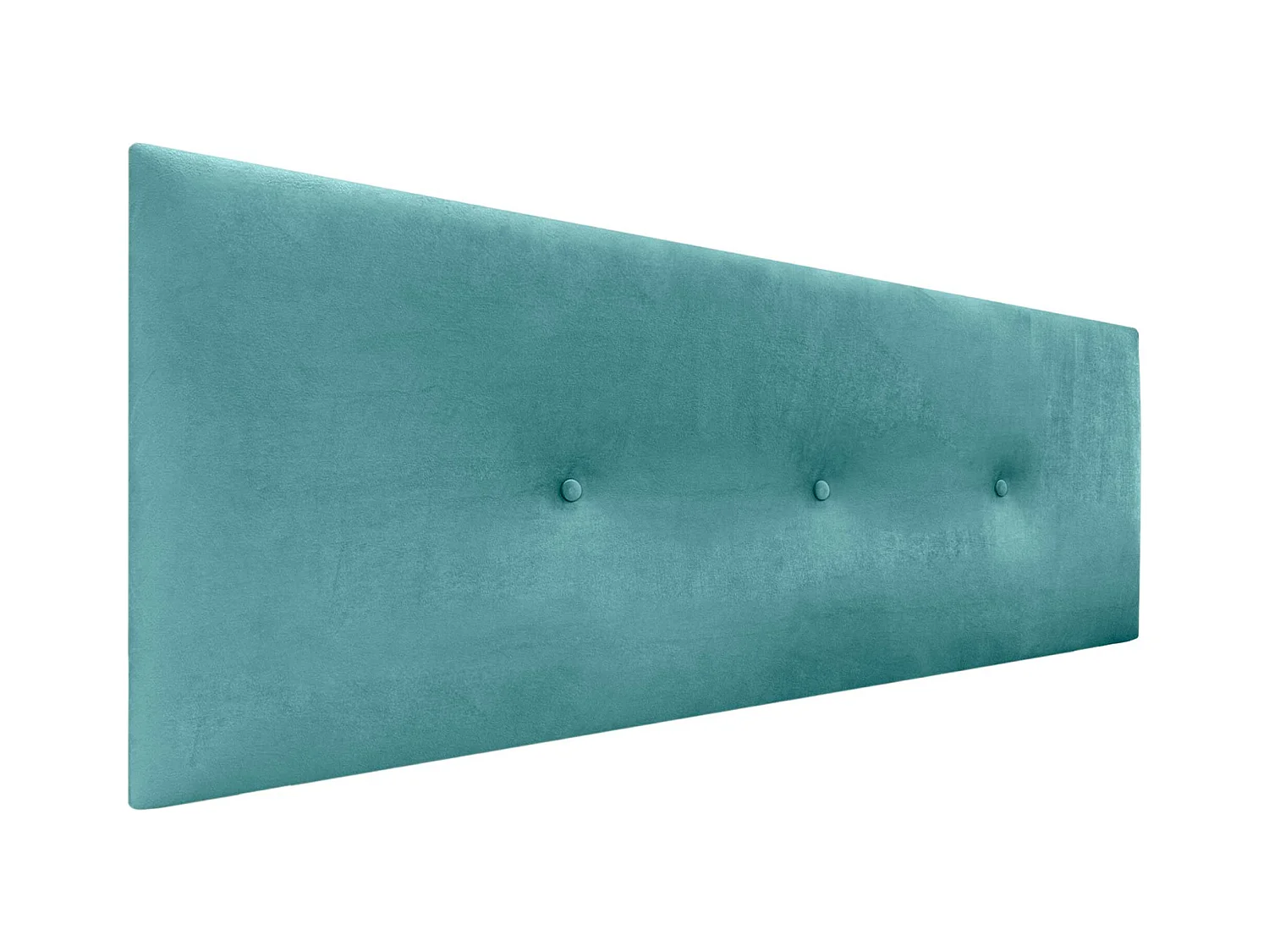 DHOME Tête de Lit Velours Lisse avec Boutons 150x60 Lits 150/160 - Turquoise