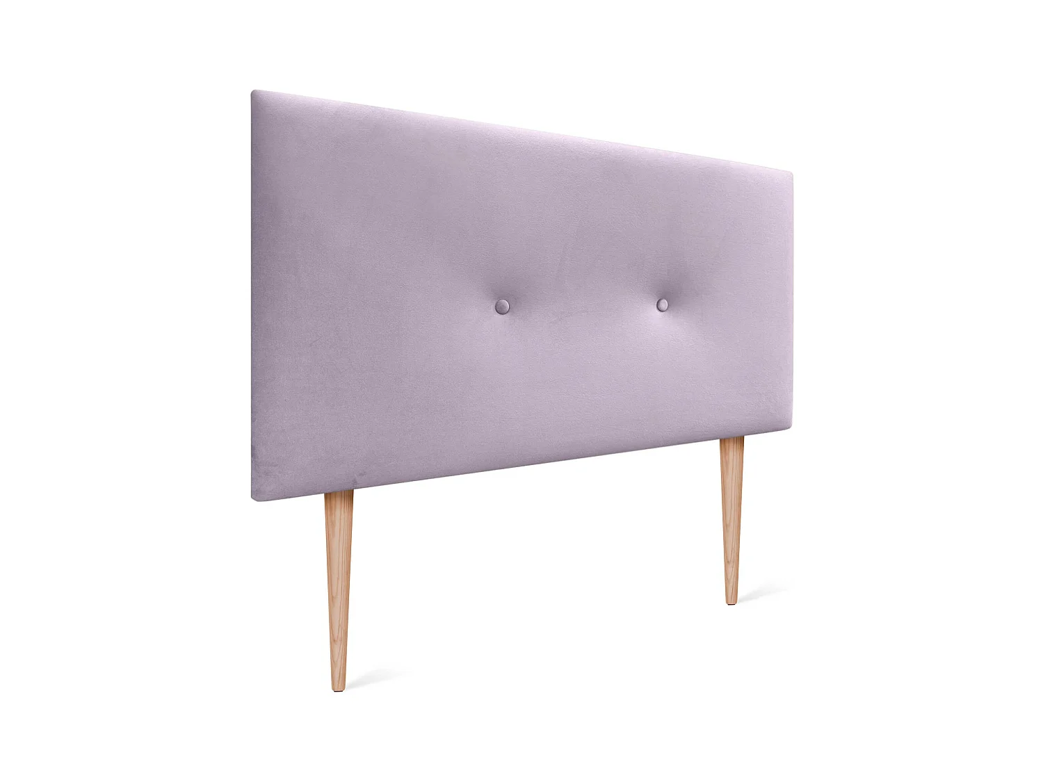 DHOME Tête de Lit Velours Lisse avec Boutons 80x115 avec Pieds de Lit 80/90 - Saumon