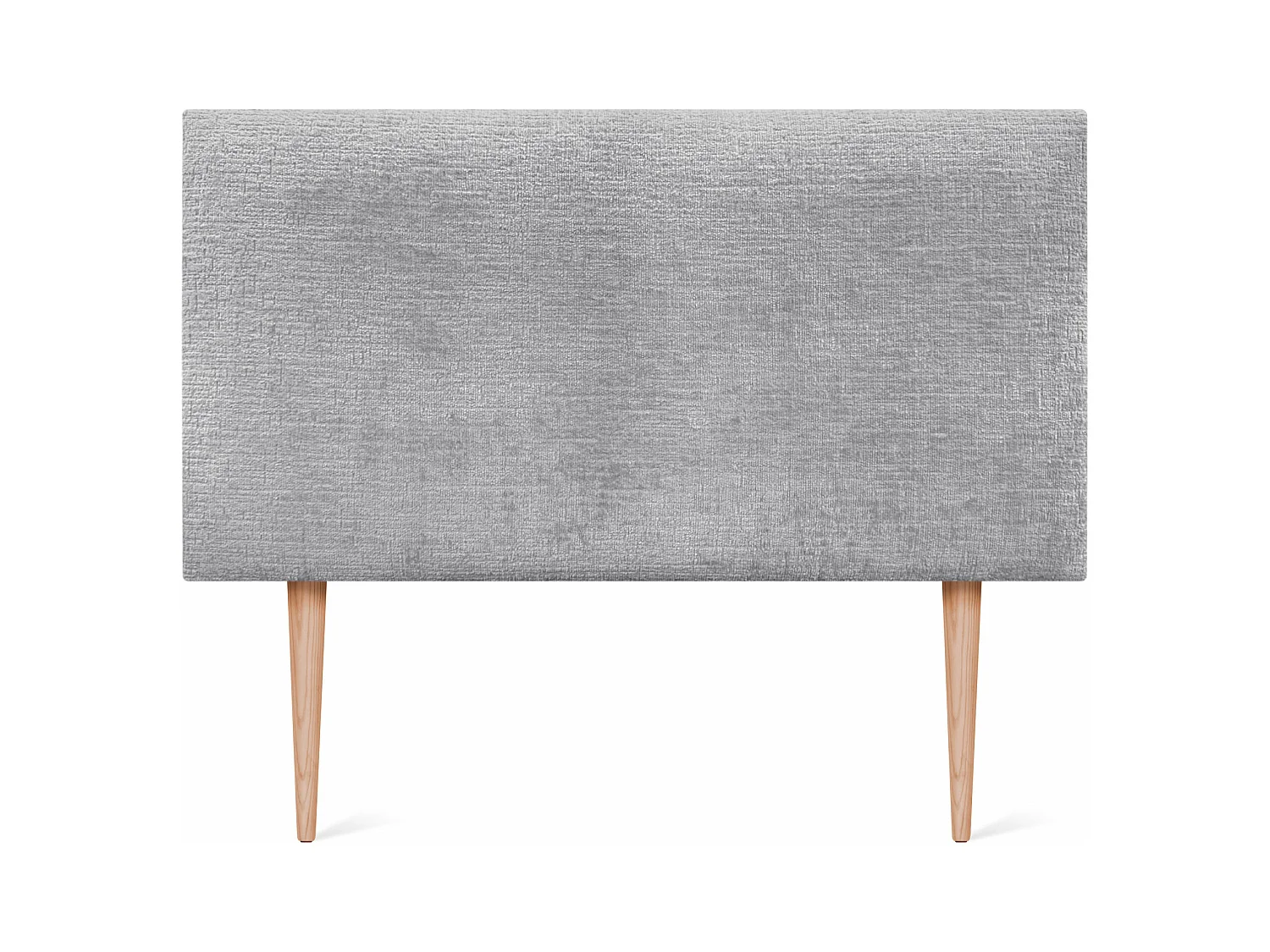 DHOME Kopfteil aus Naturwolle 95 x 115 cm mit Bettbeinen 90 – Hellgrau