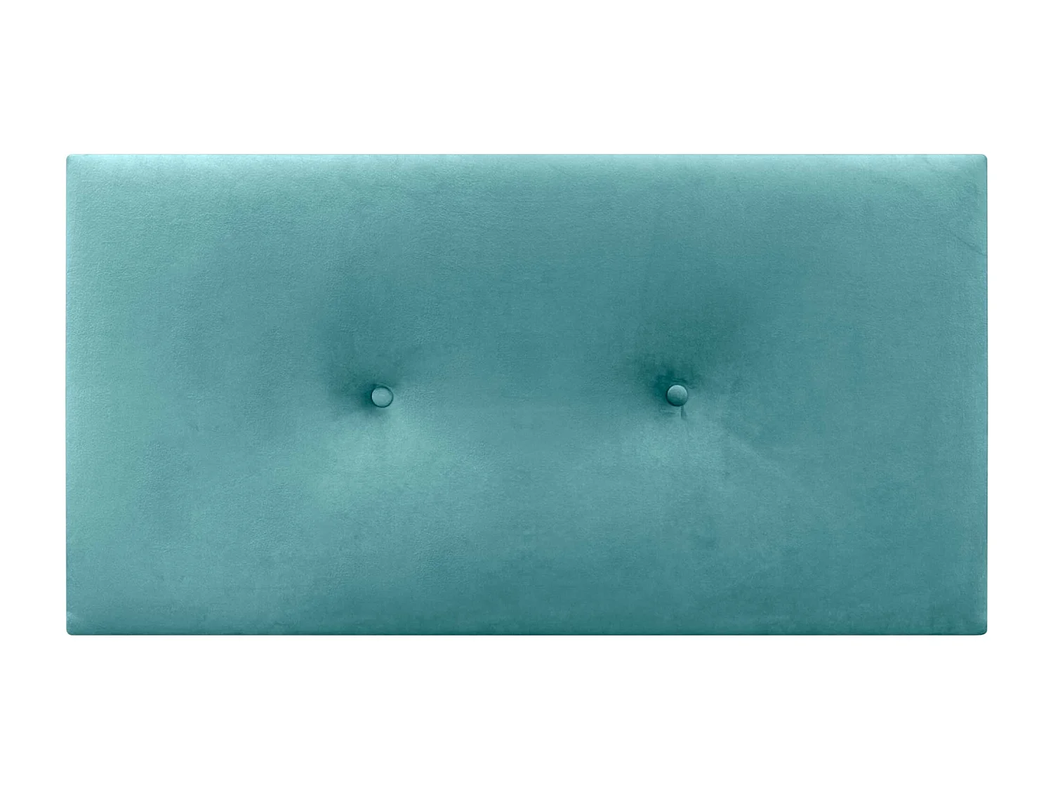 DHOME Tête de Lit Velours Lisse avec Boutons 110x60 Lits 105 - Turquoise