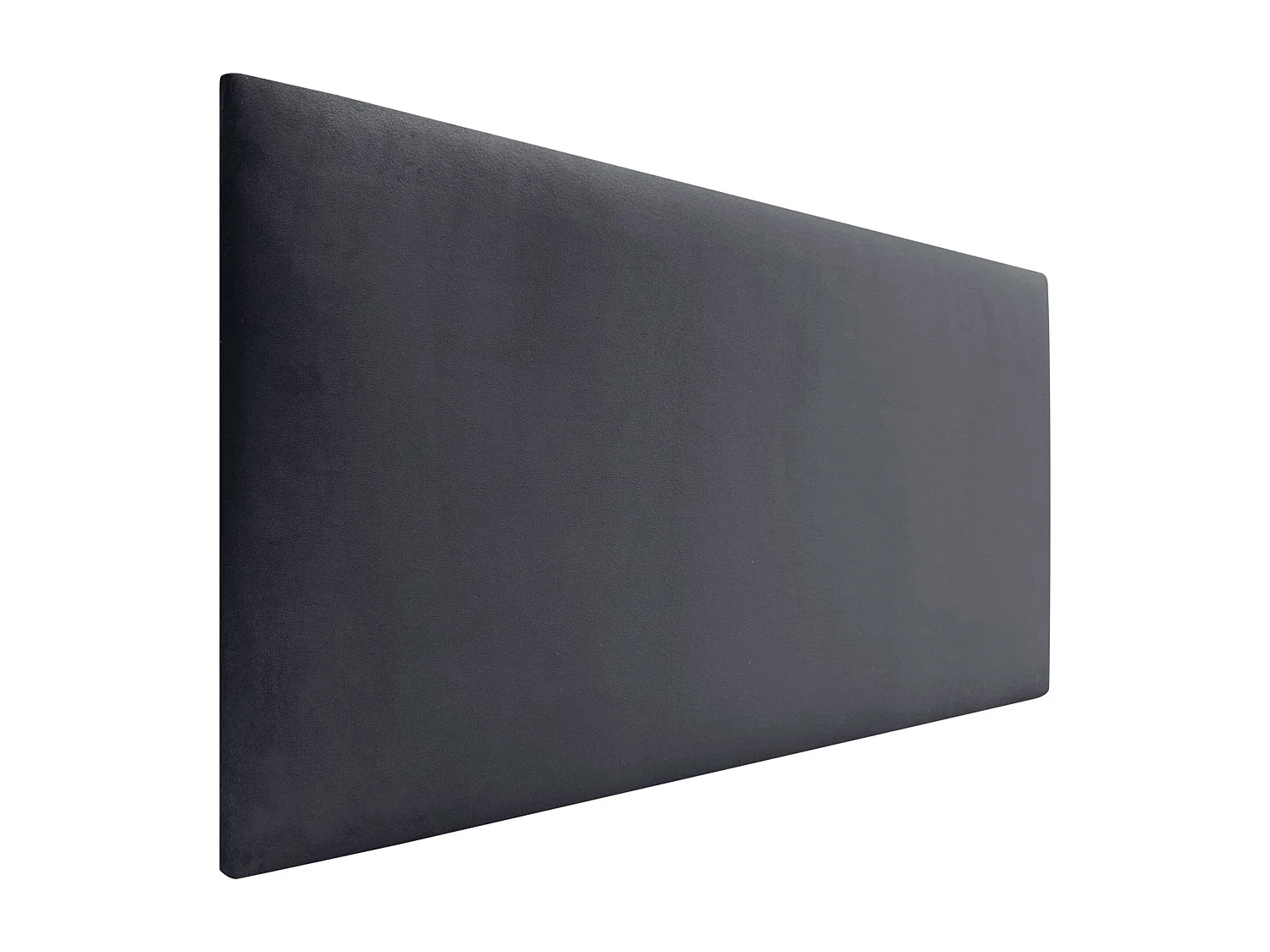 DHOME Tête de Lit Velours Lisse 80x60 Lits 80/90 - Gris Foncé