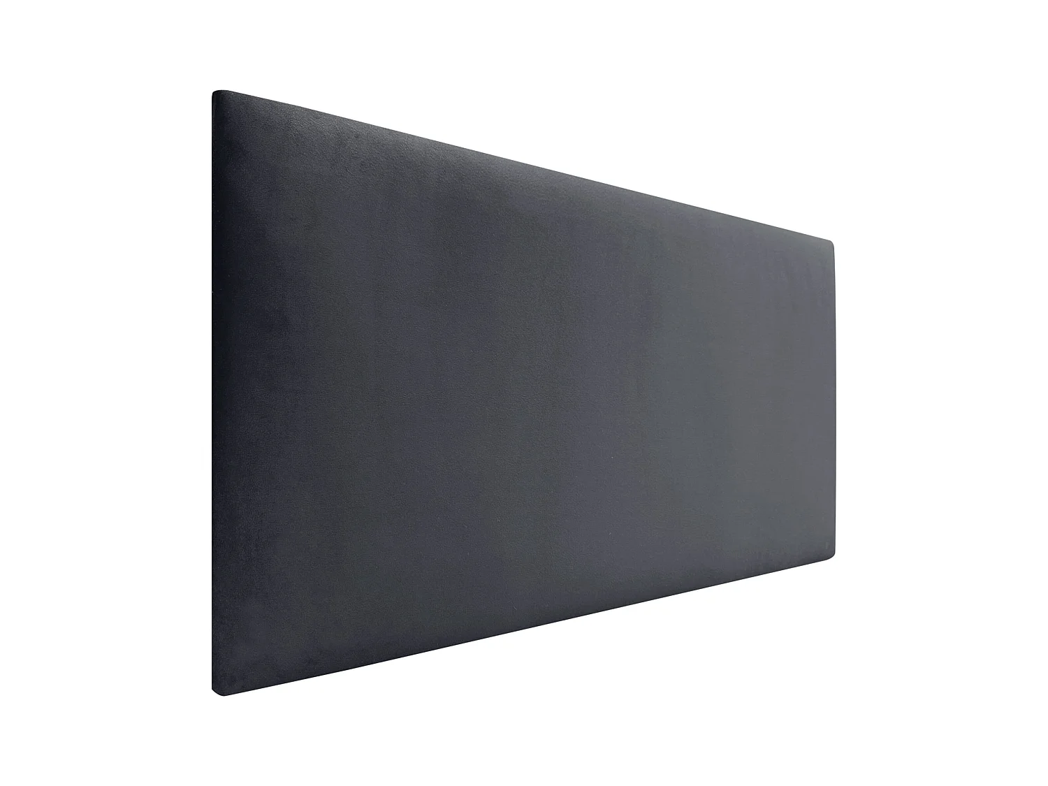 DHOME Kopfteil aus glattem Samt, 80 x 60 cm, Betten 80/90 – Dunkelgrau