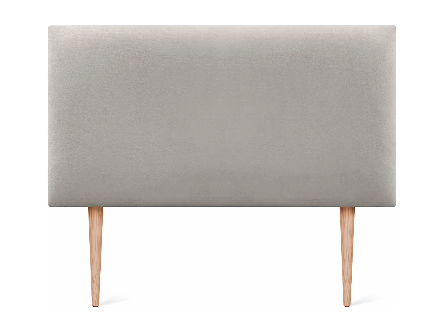 DHOME Tête de Lit Velours Lisse 80x105 avec Pieds de Lit 80/90 - Beige