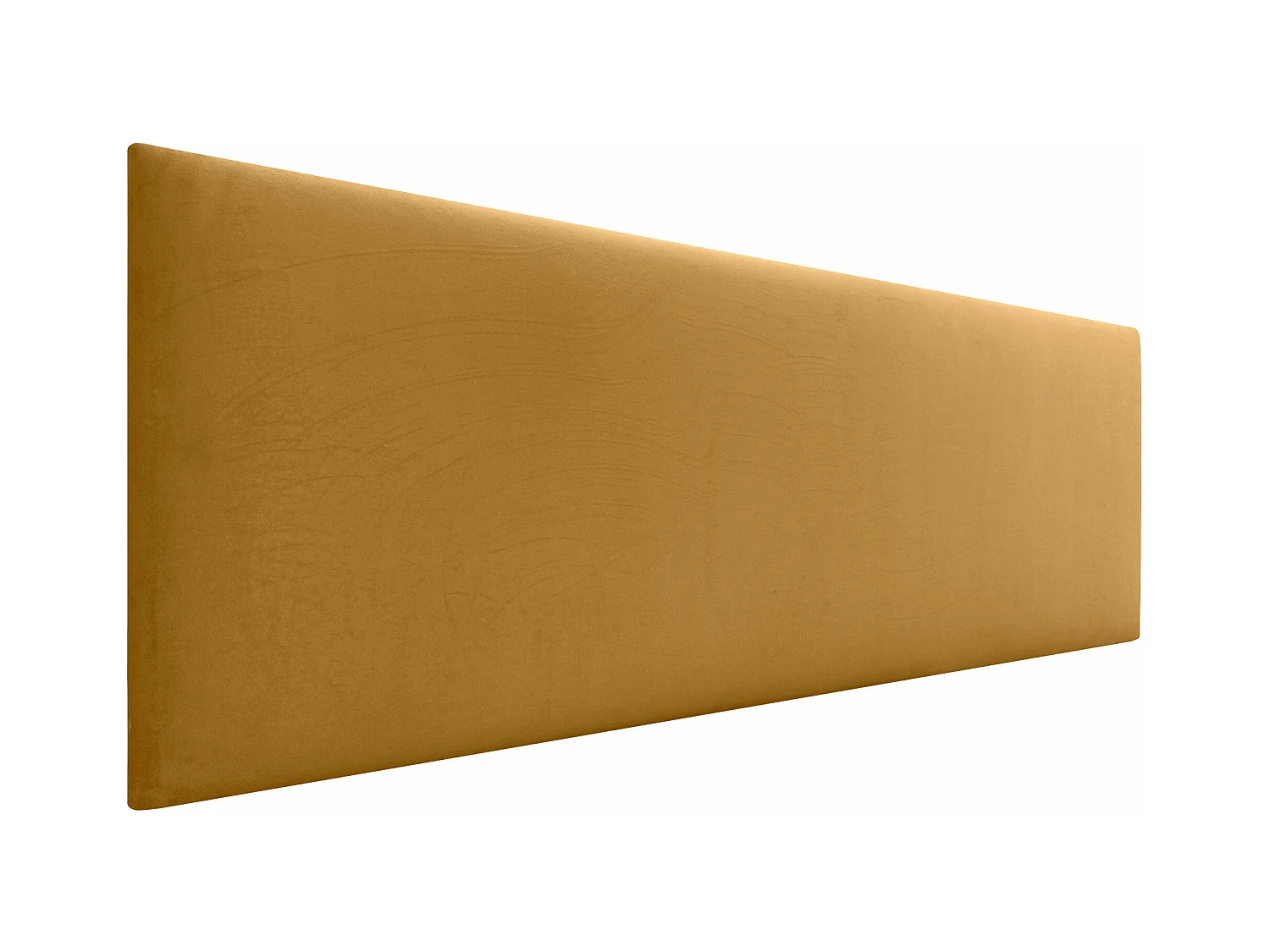DHOME Tête de Lit Velours Lisse 145x60 Lits 120/135/140 - Moutarde