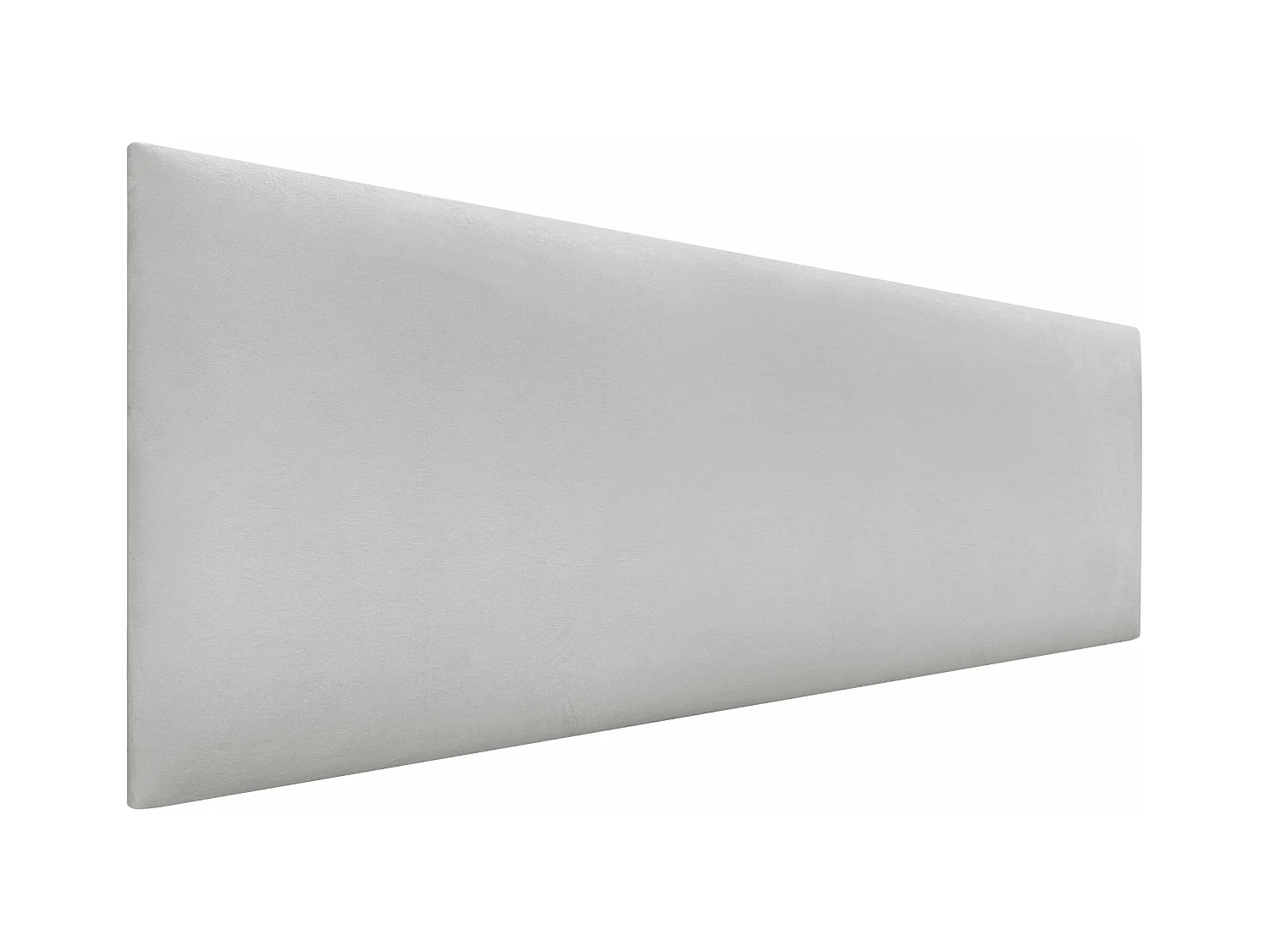 DHOME Tête de Lit Velours Lisse 145x60 Lits 120/135/140 - Blanc