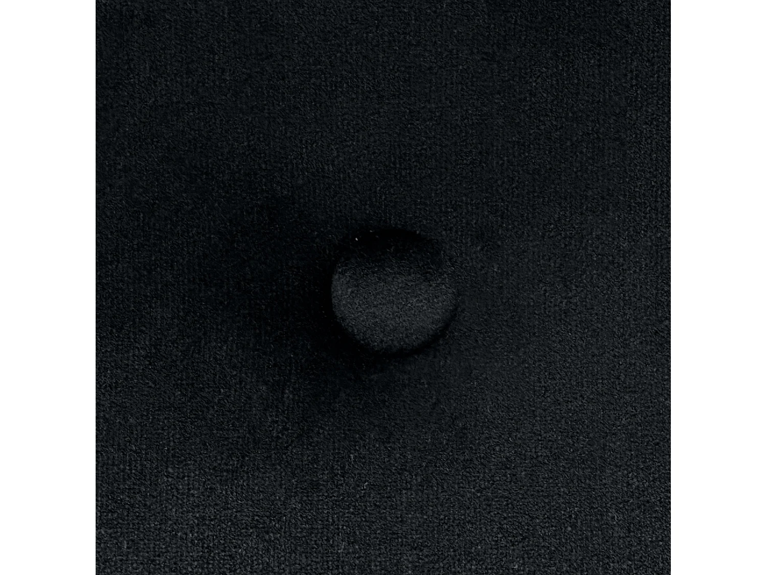 DHOME Kopfteil aus glattem Samt mit Knöpfen, 145 x 60 cm, Betten 120/135/140 – Schwarz