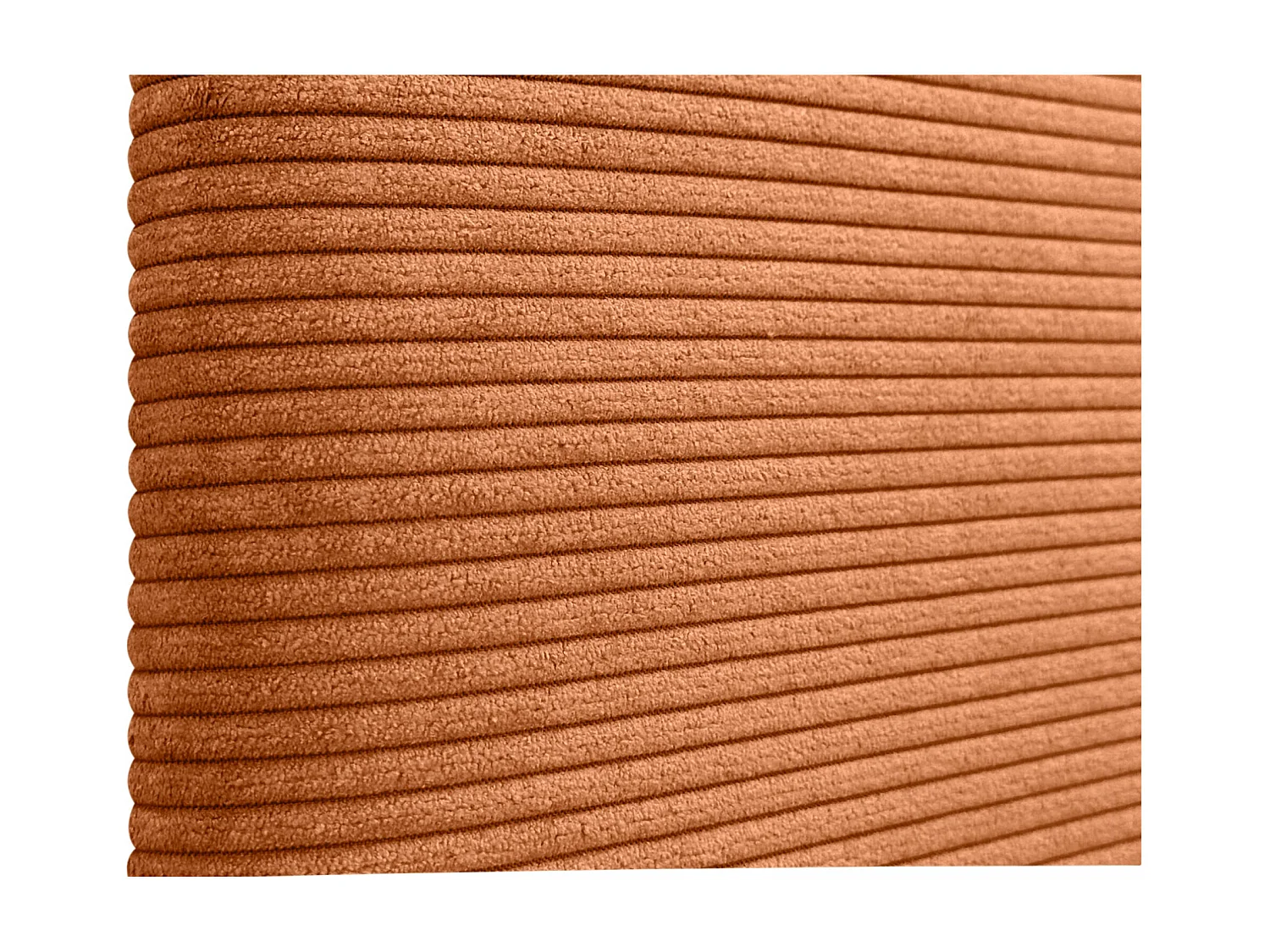 DHOME Tête de Lit Velours Côtelé Uni 80x50 Lits 80/90 - Orange