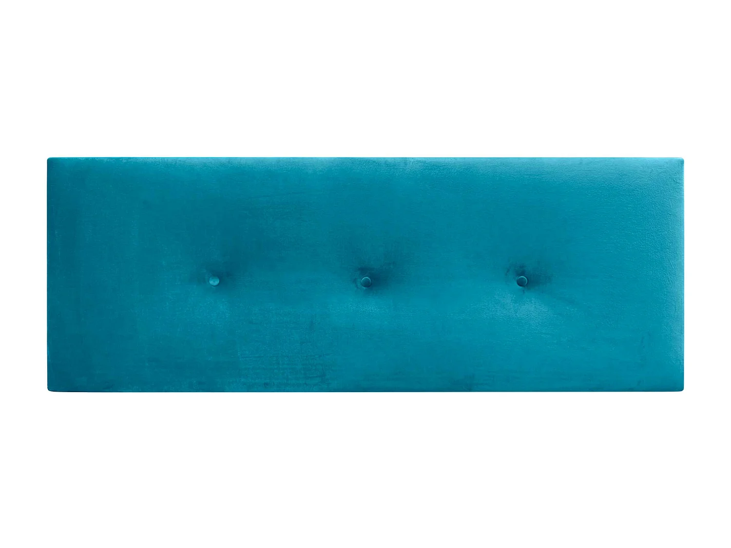 DHOME Glad fluwelen hoofdeinde met knopen 135x60 bedden 120/135/140 - lichtblauw