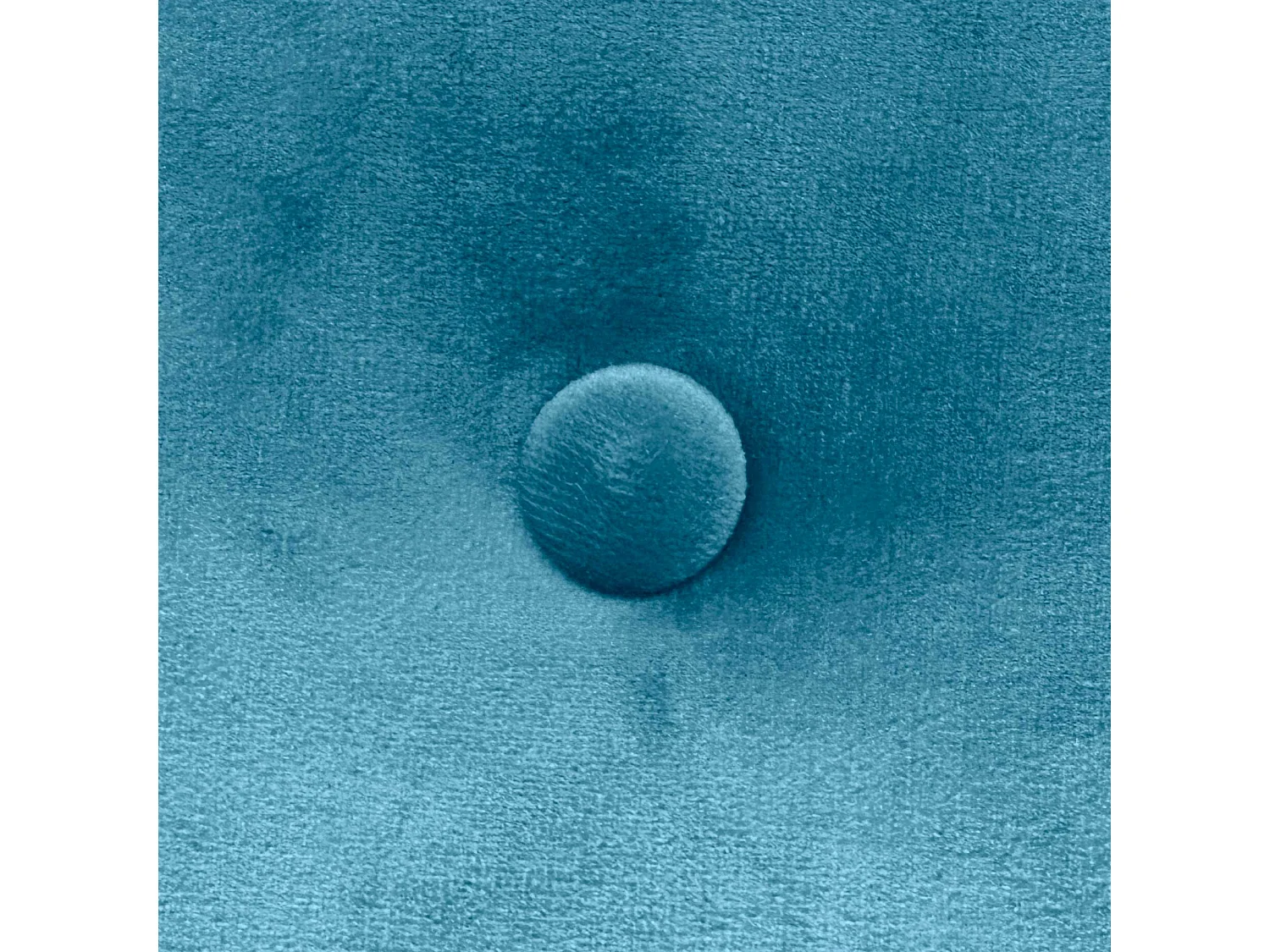 DHOME Kopfteil aus glattem Samt mit Knöpfen 150 x 115 mit Bettbeinen 150/160 – Hellblau