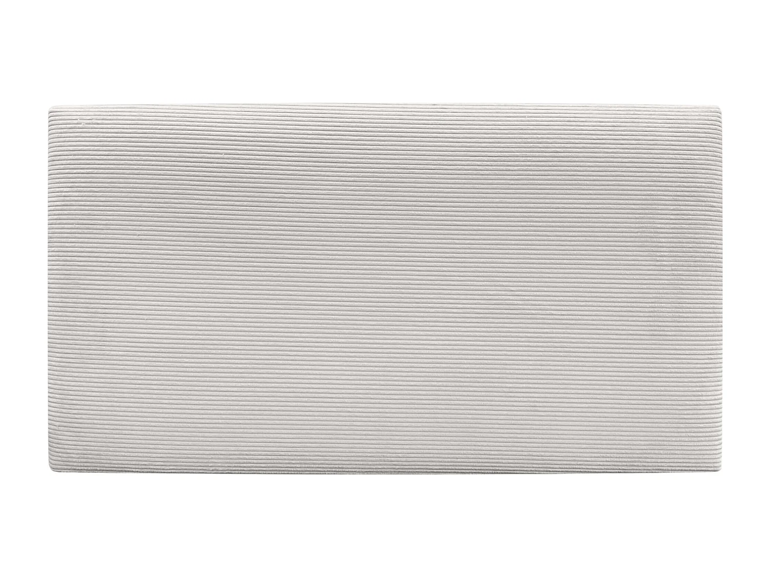 DHOME Cabecero de Pana Liso 95x60 Camas 80/90 - Blanco Hueso