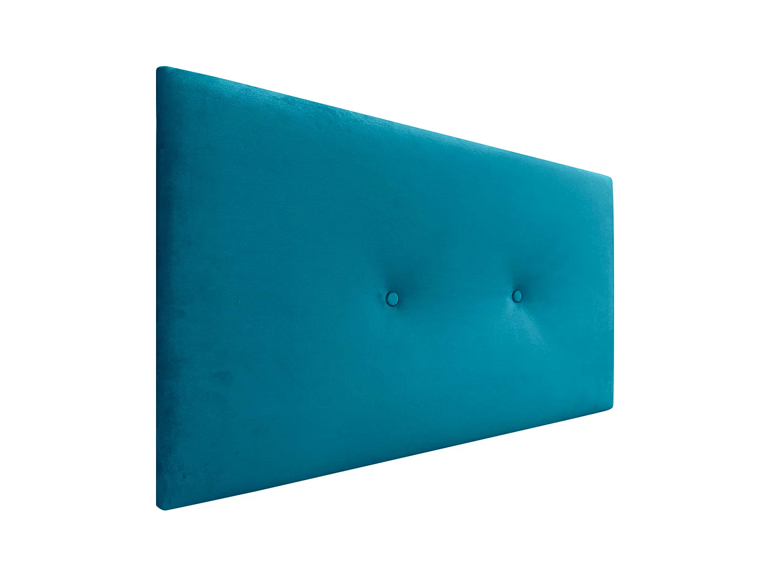 DHOME Tête de Lit Velours Lisse avec Boutons 105x50 Lits 105 - Bleu Clair