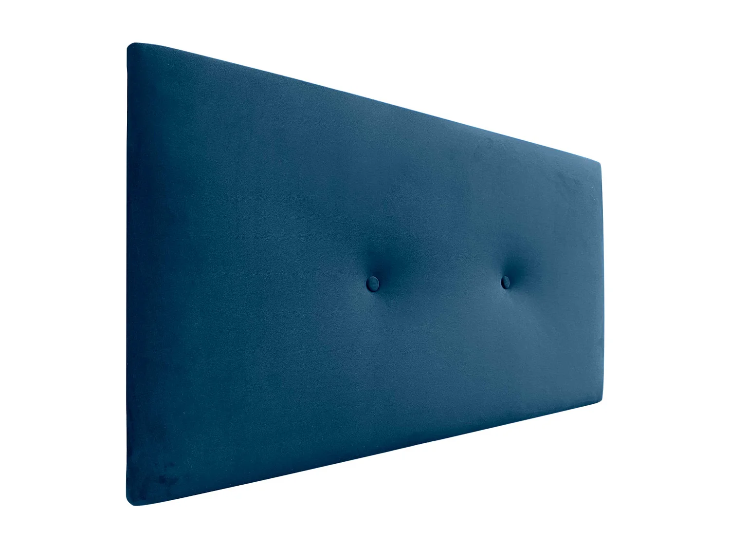 DHOME Tête de Lit Velours Lisse avec Boutons 105x60 Lits 105 - Bleu