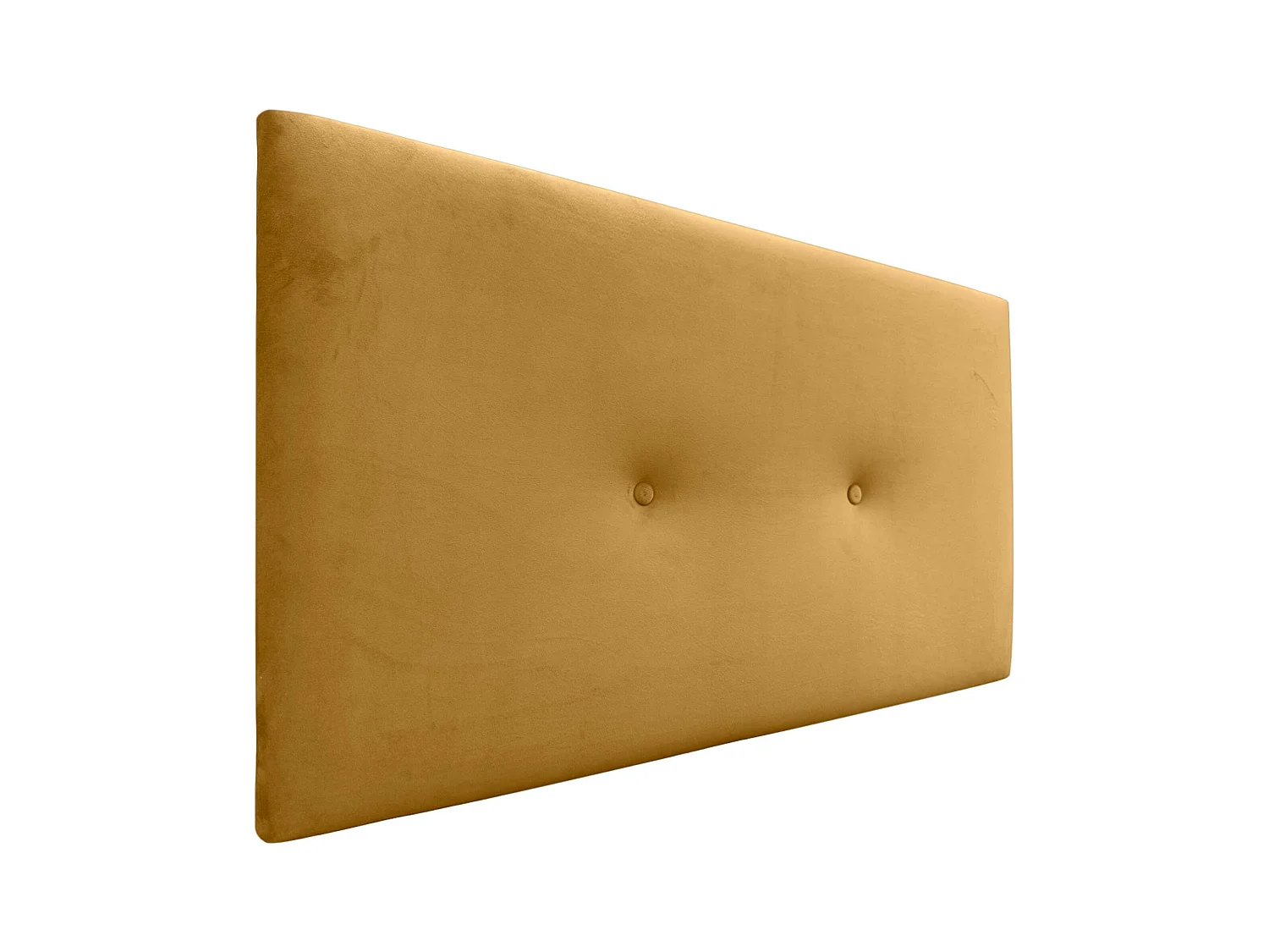 DHOME Tête de Lit Velours Lisse avec Boutons 105x50 Lits 105 - Moutarde