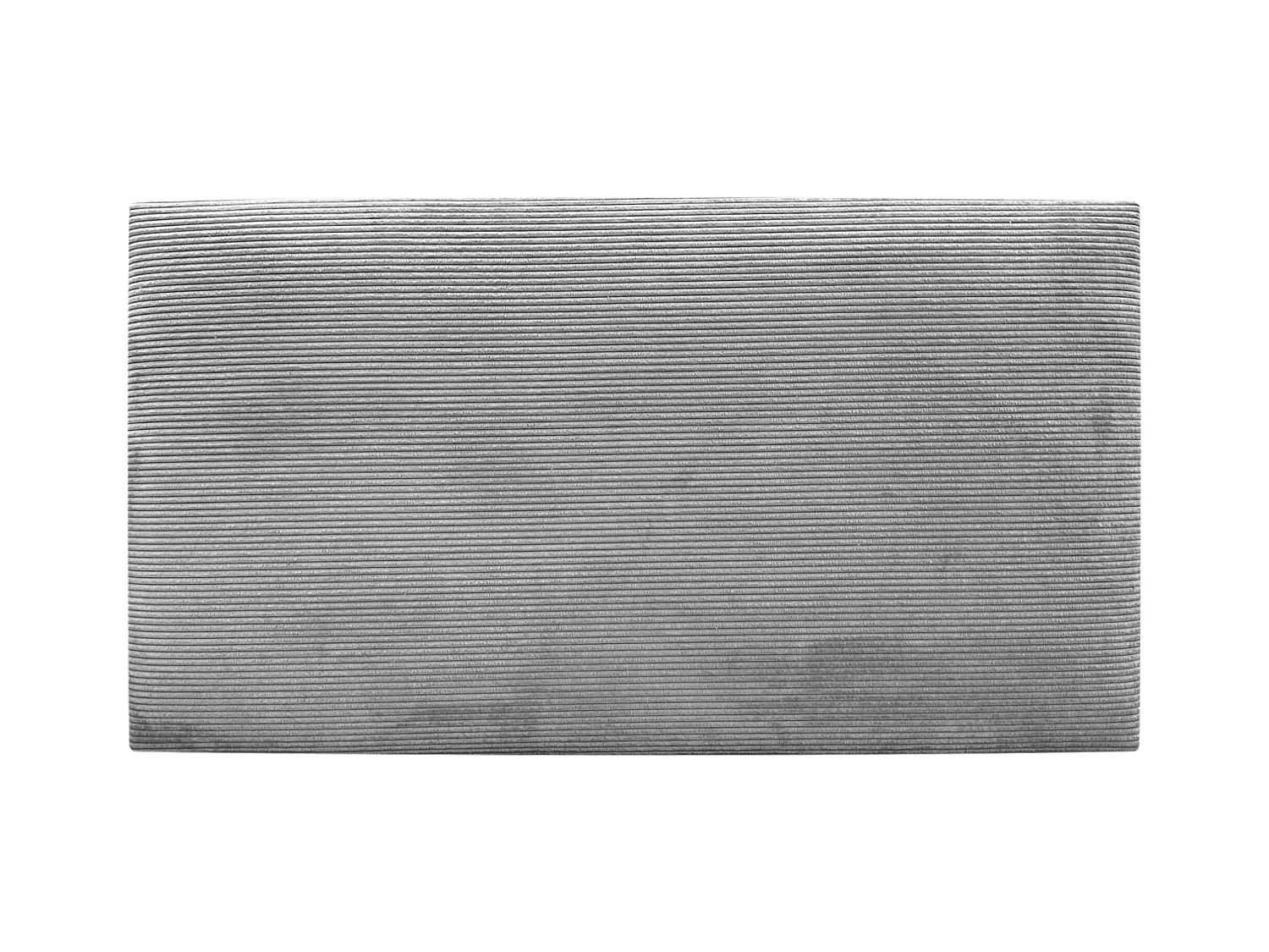 DHOME Tête de Lit Velours Côtelé Uni 95x60 Lits 80/90 - Gris