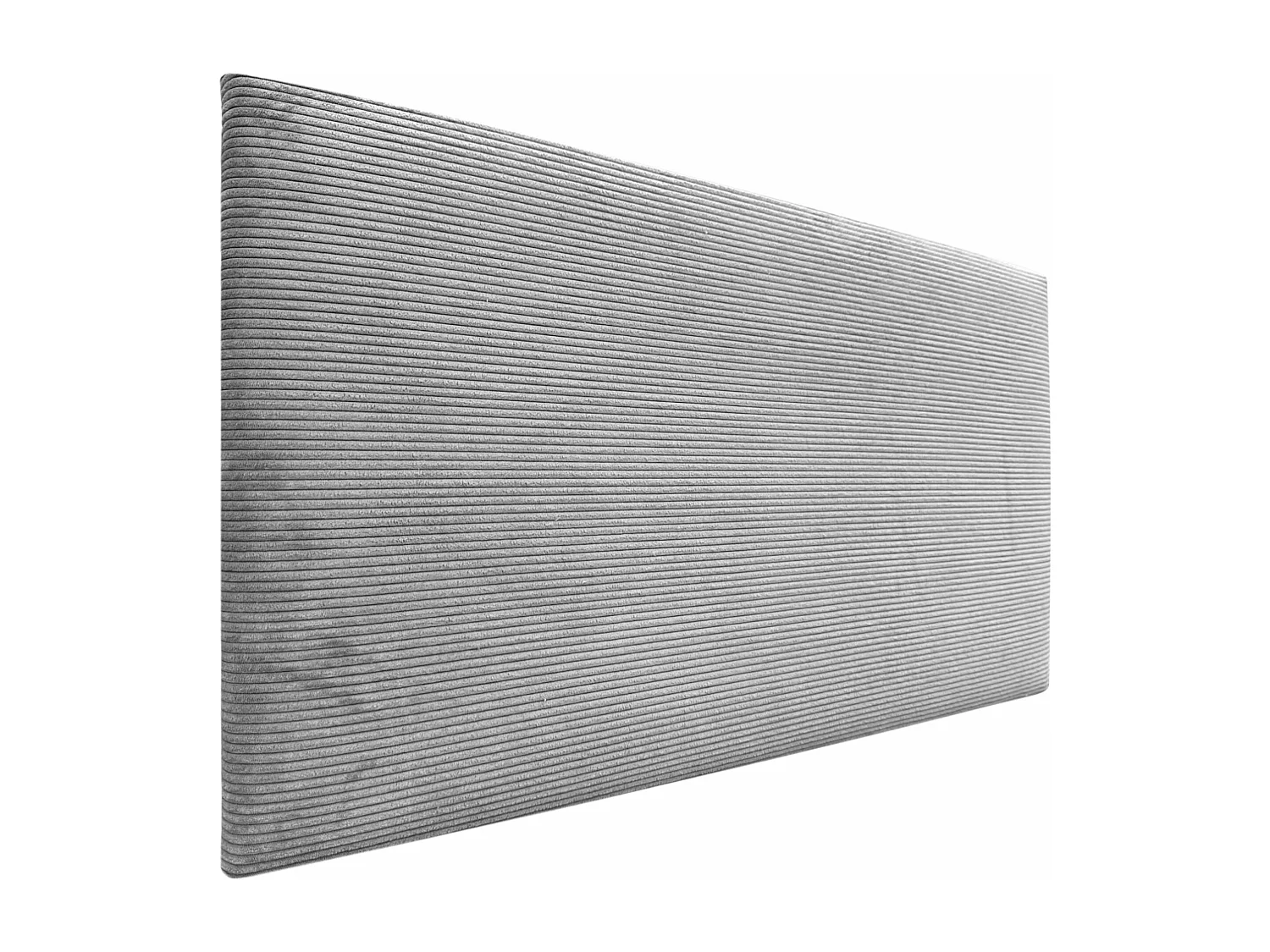 DHOME Tête de Lit Velours Côtelé Uni 95x60 Lits 80/90 - Gris