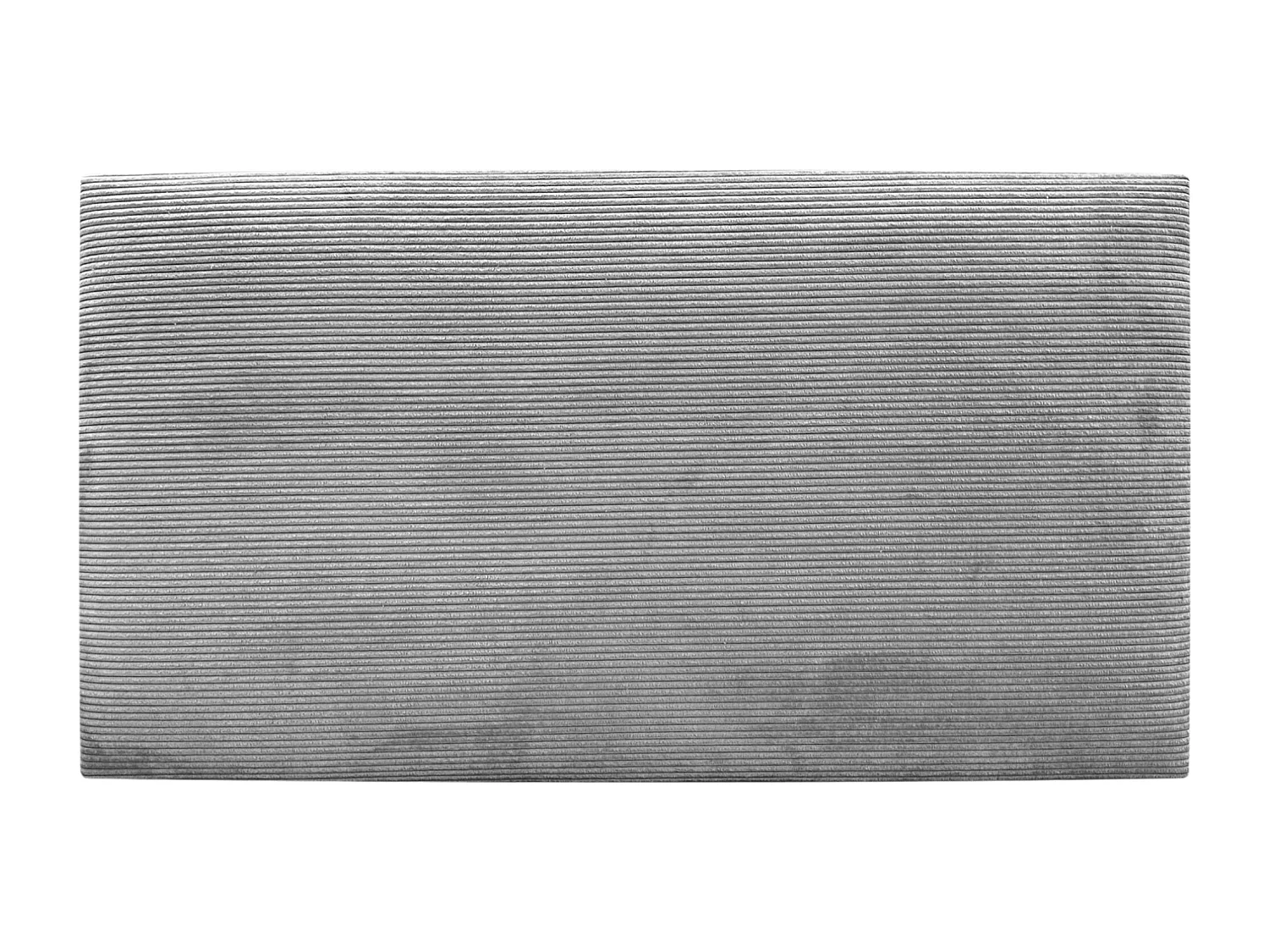 DHOME Tête de Lit Velours Côtelé Uni 95x60 Lits 80/90 - Gris