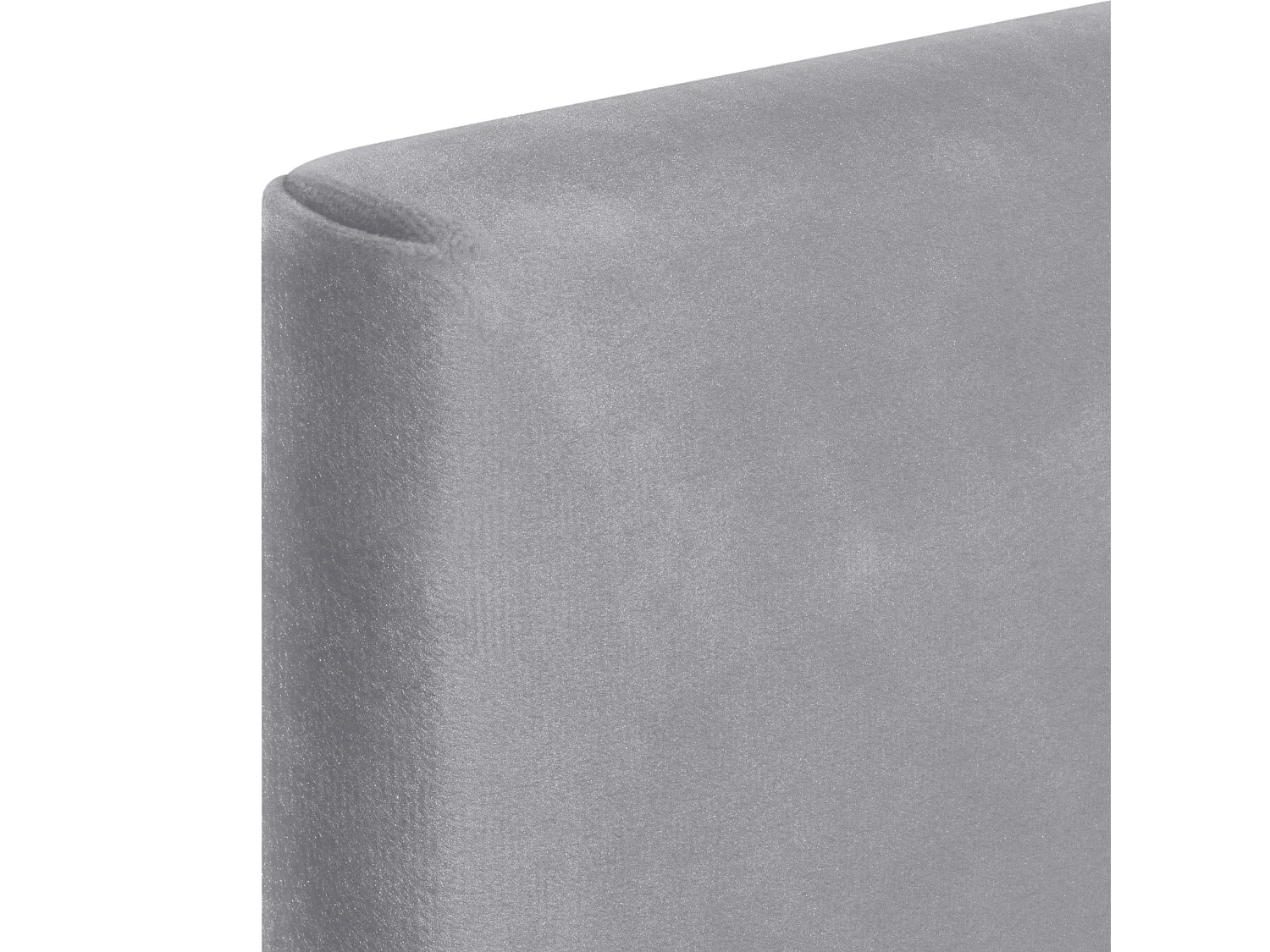 DHOME Tête de Lit Velours Lisse avec Boutons 105x105 avec Pieds de Lit 105 - Gris Clair