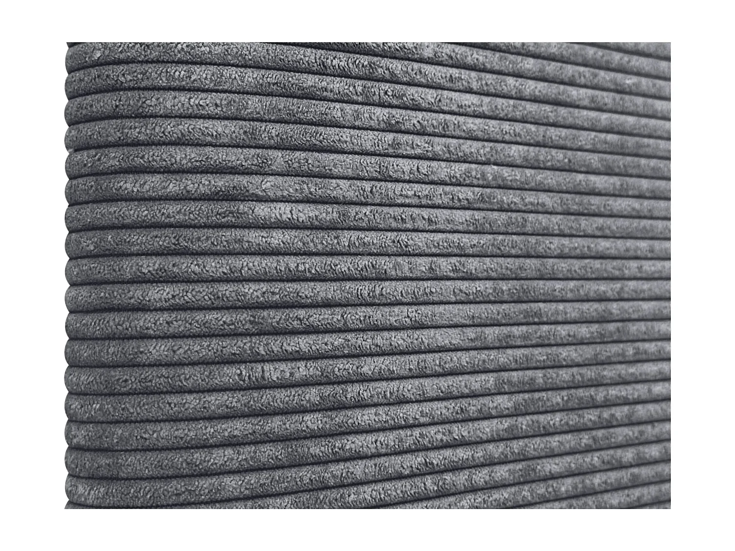 DHOME Glattes Cord-Kopfteil 145x105 mit Bettbeinen 120/135/140 – Dunkelgrau