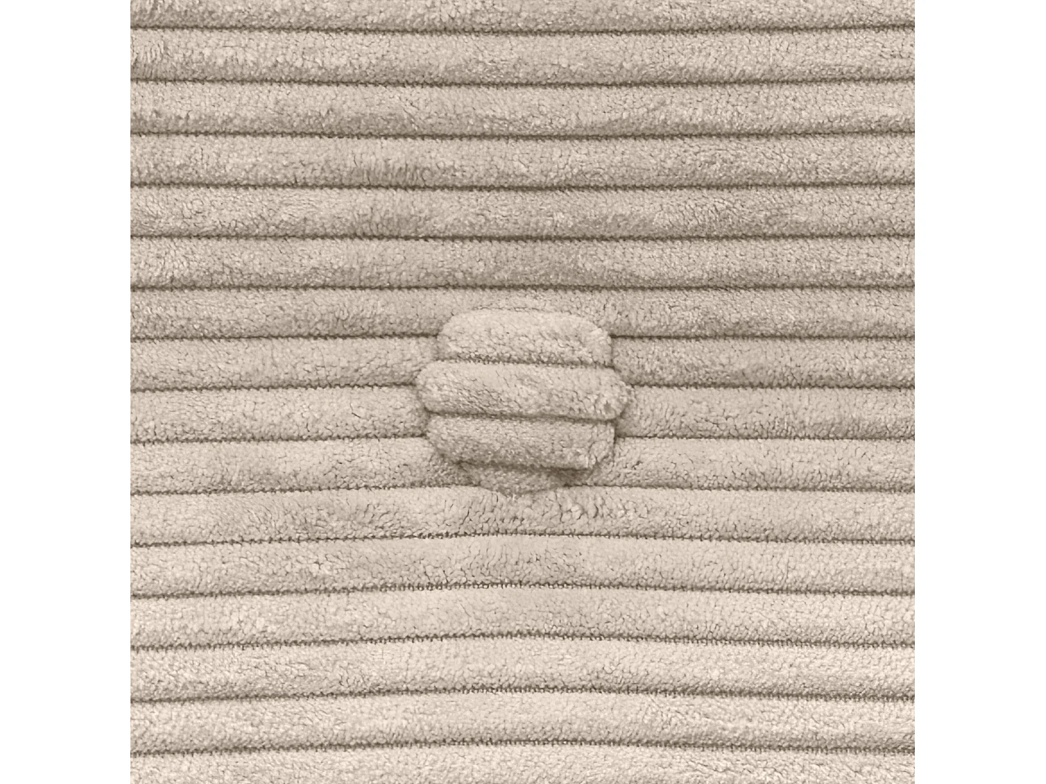 DHOME Tête de Lit Velours Côtelé Uni avec Boutons 160x60 Lits 150/160 - Beige