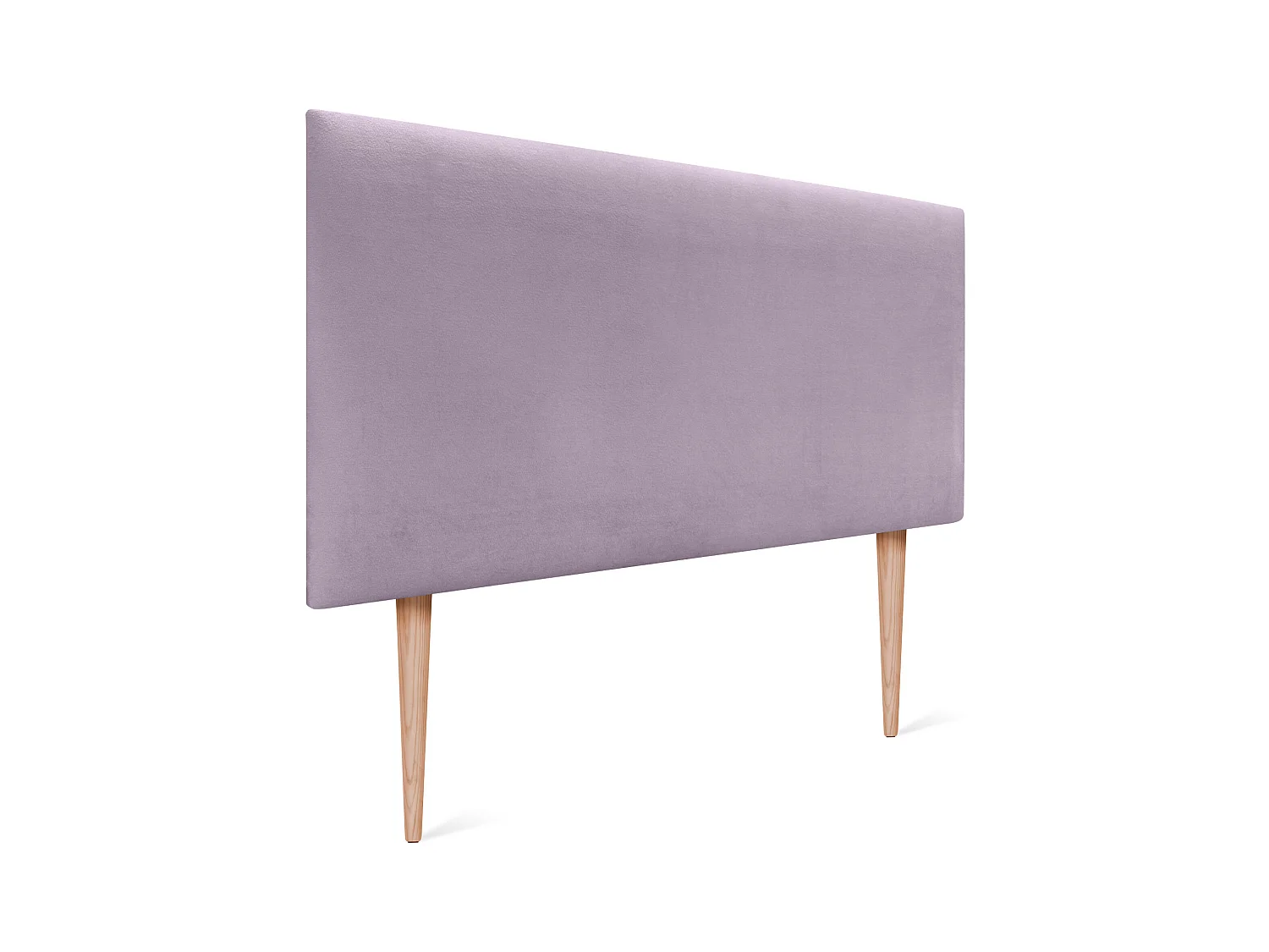 DHOME Tête de Lit Velours Lisse 110x105 avec Pieds de Lit 105 - Saumon