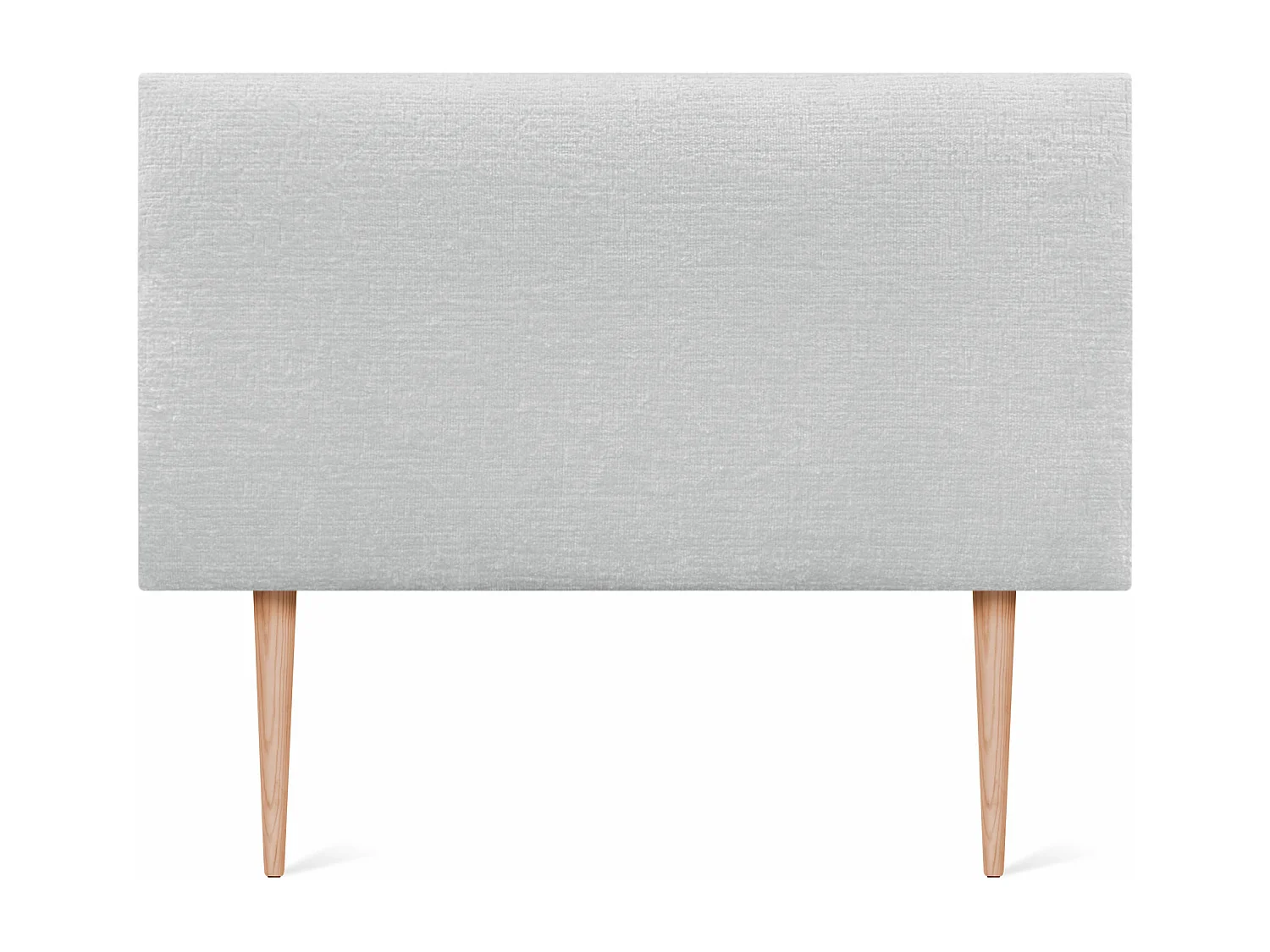 DHOME Kopfteil aus Naturwolle 95 x 105 cm mit Bettbeinen 90 – Weiß